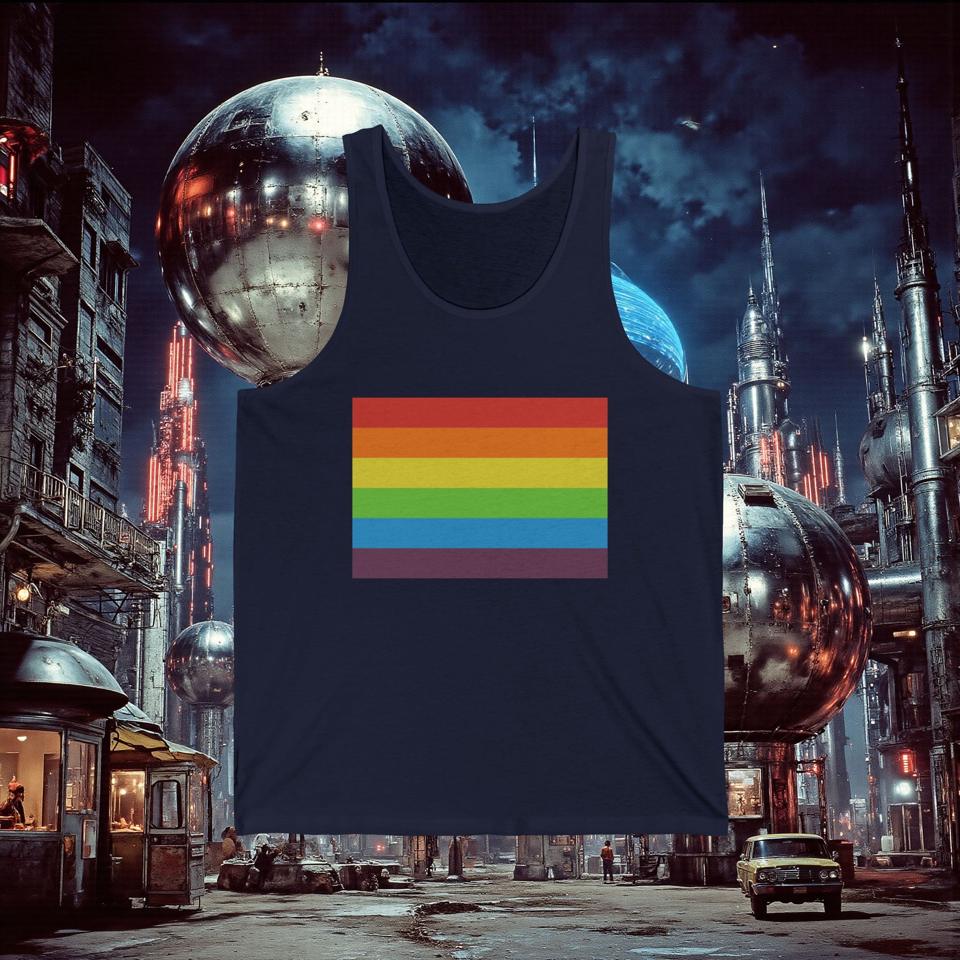 Jersey Tank | Vintage Pride Flag