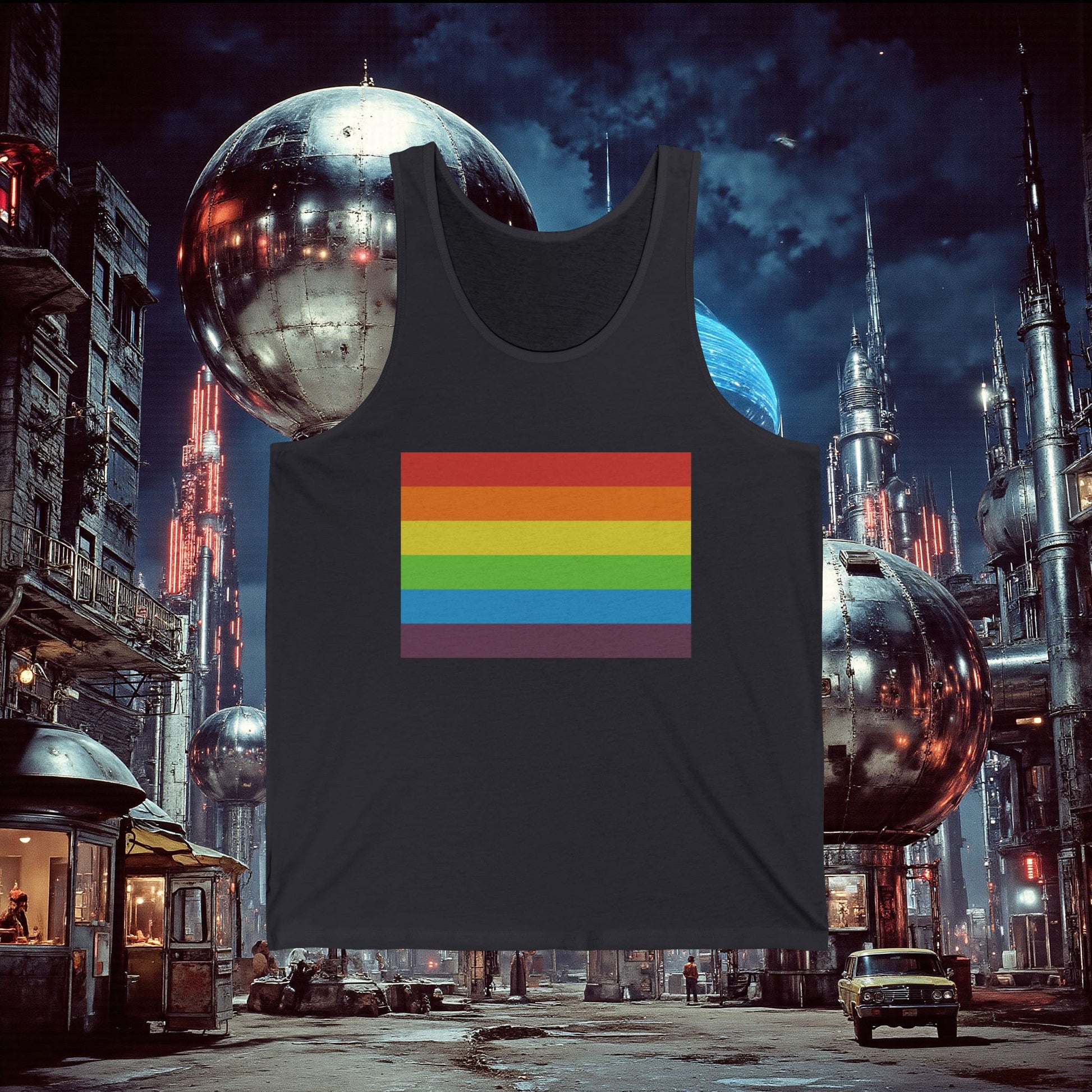 Jersey Tank | Vintage Pride Flag