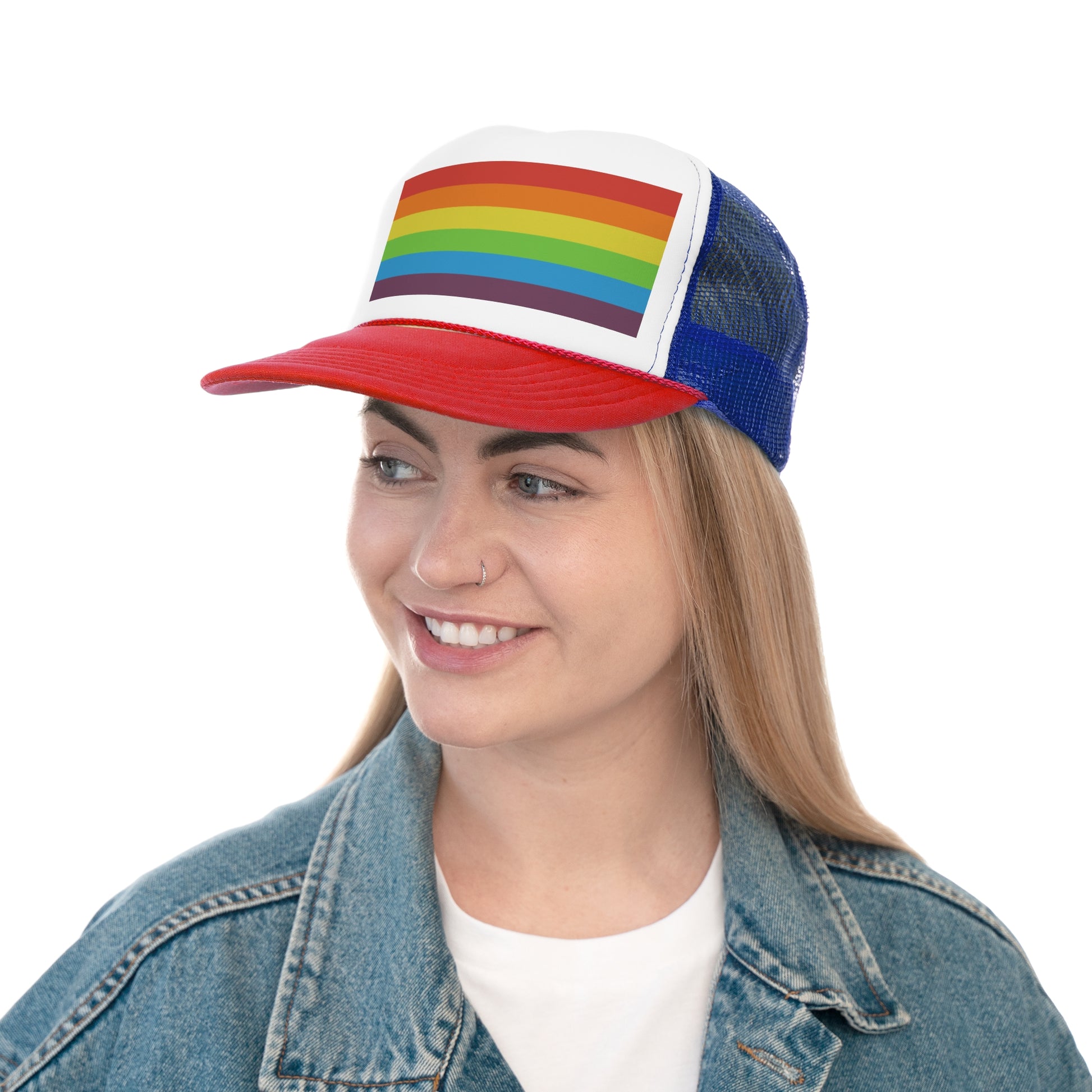 Trucker Hat | Vintage Pride Flag