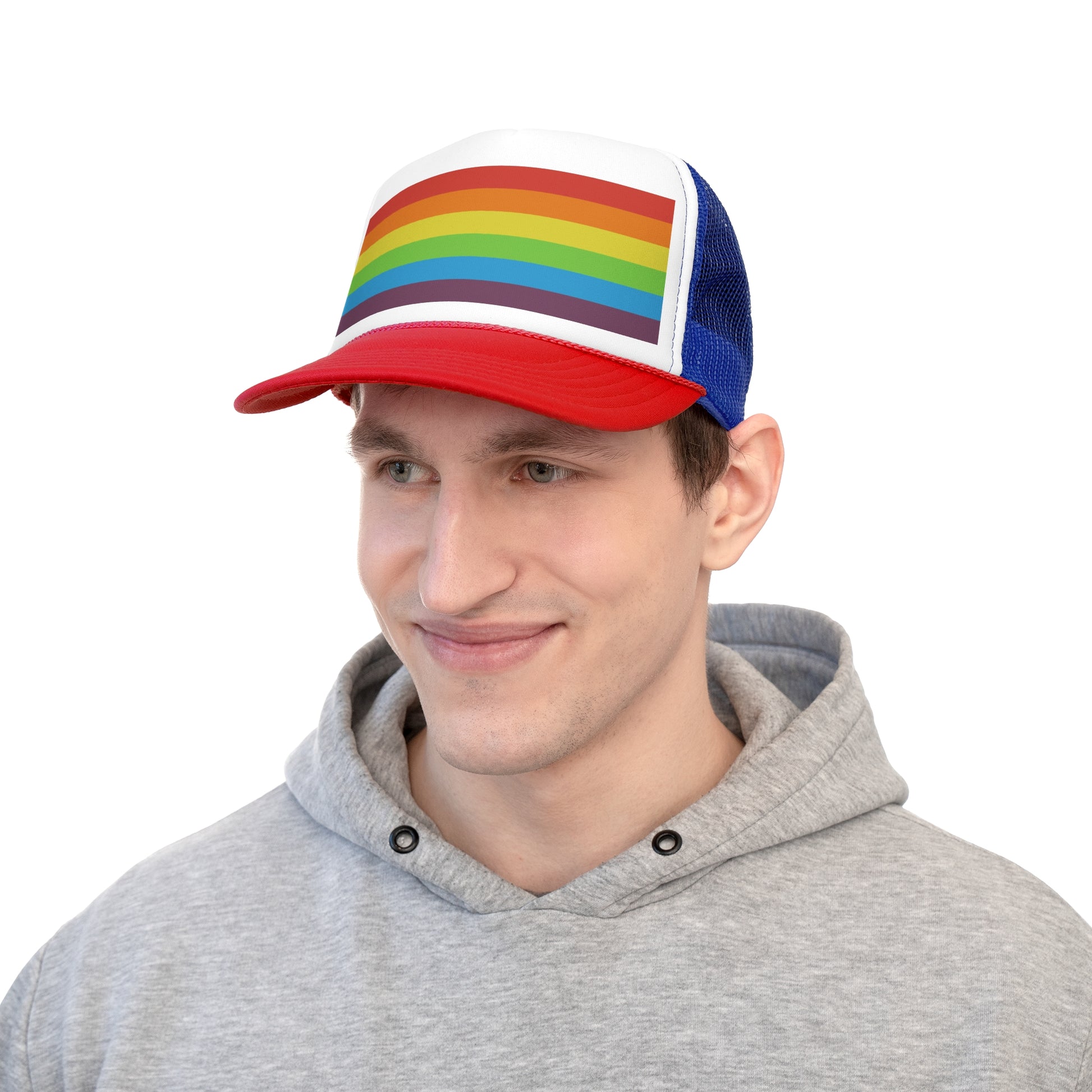 Trucker Hat | Vintage Pride Flag
