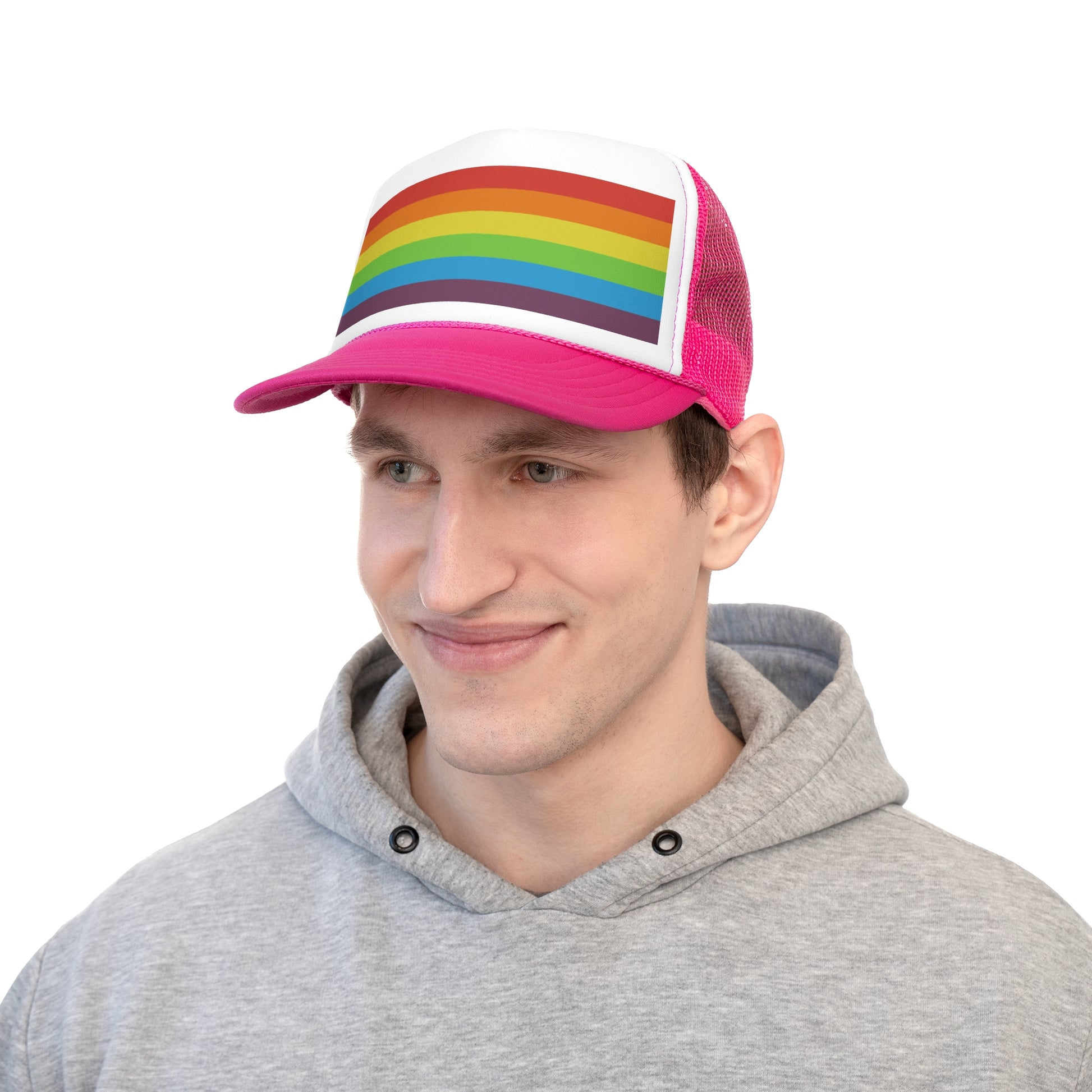 Trucker Hat | Vintage Pride Flag