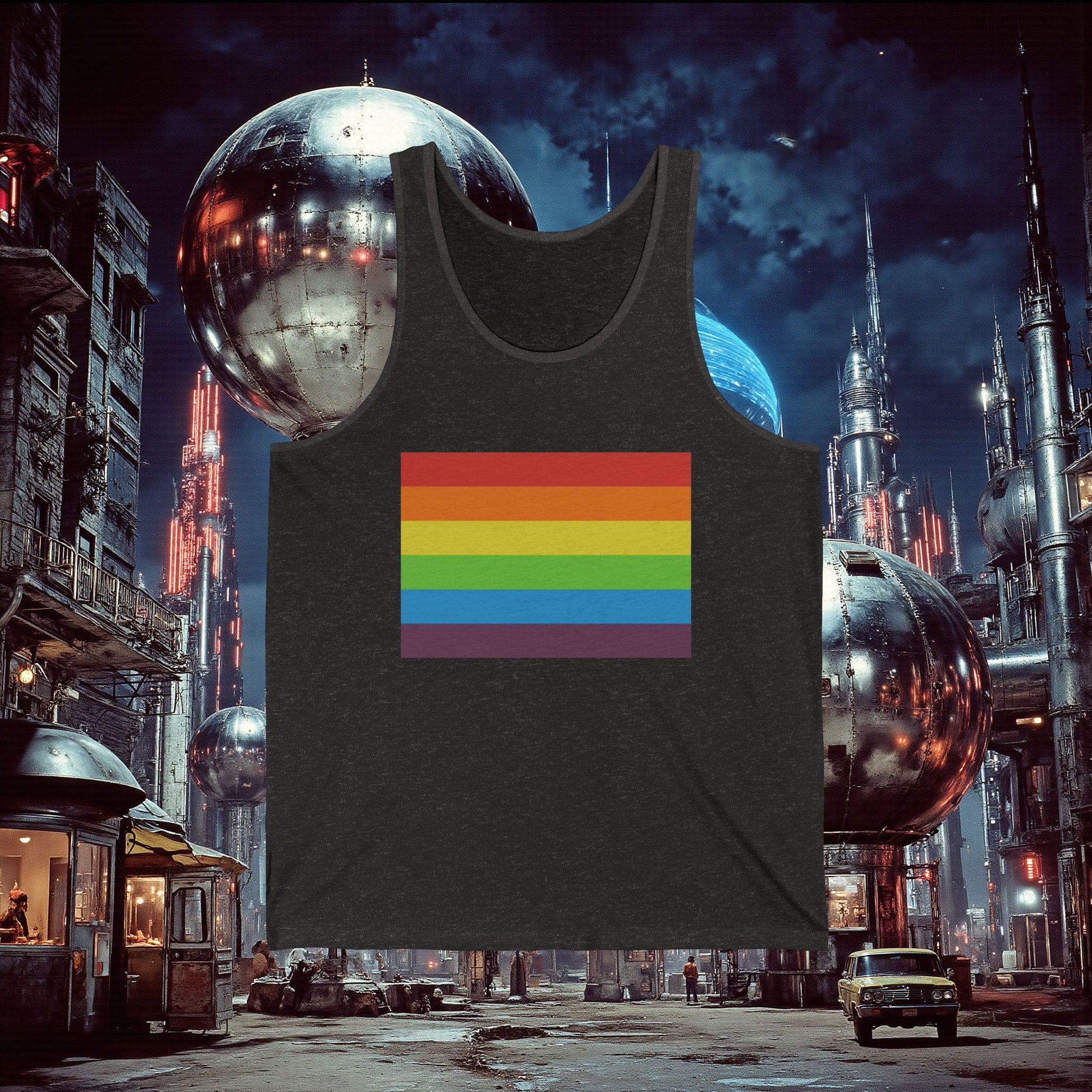 Jersey Tank | Vintage Pride Flag