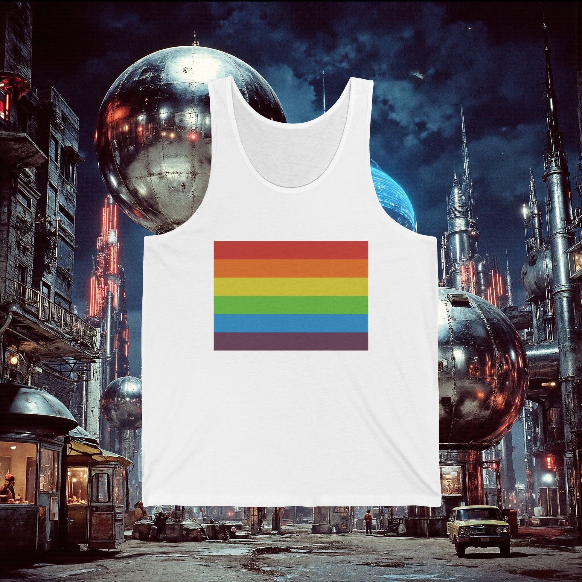 Jersey Tank | Vintage Pride Flag