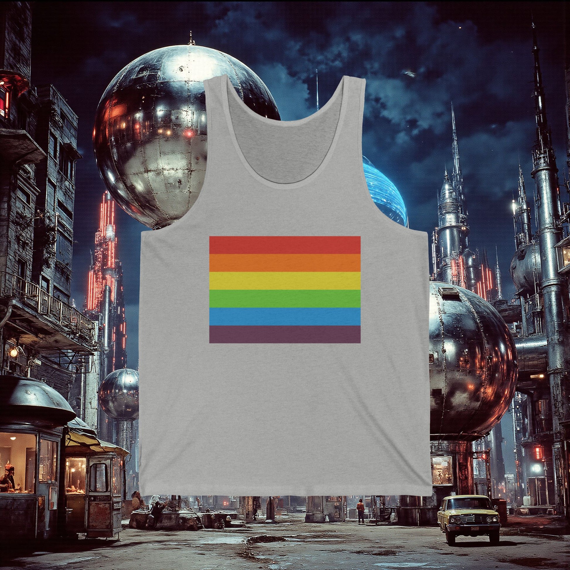 Jersey Tank | Vintage Pride Flag