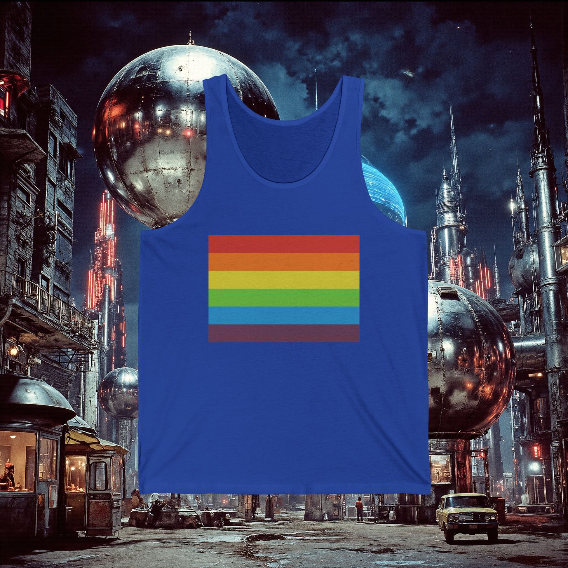 Jersey Tank | Vintage Pride Flag