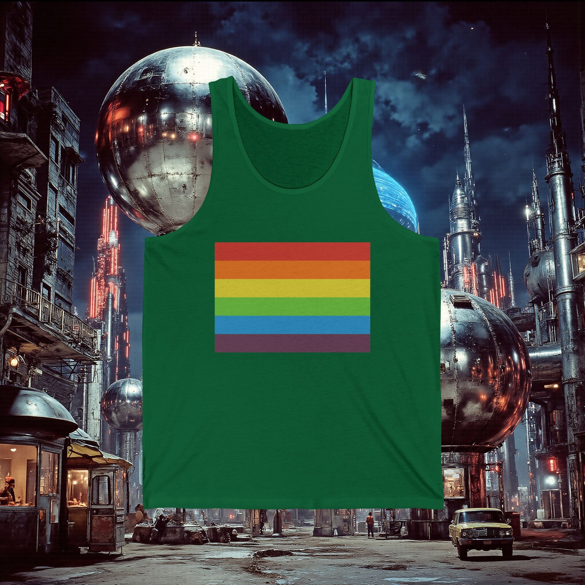 Jersey Tank | Vintage Pride Flag