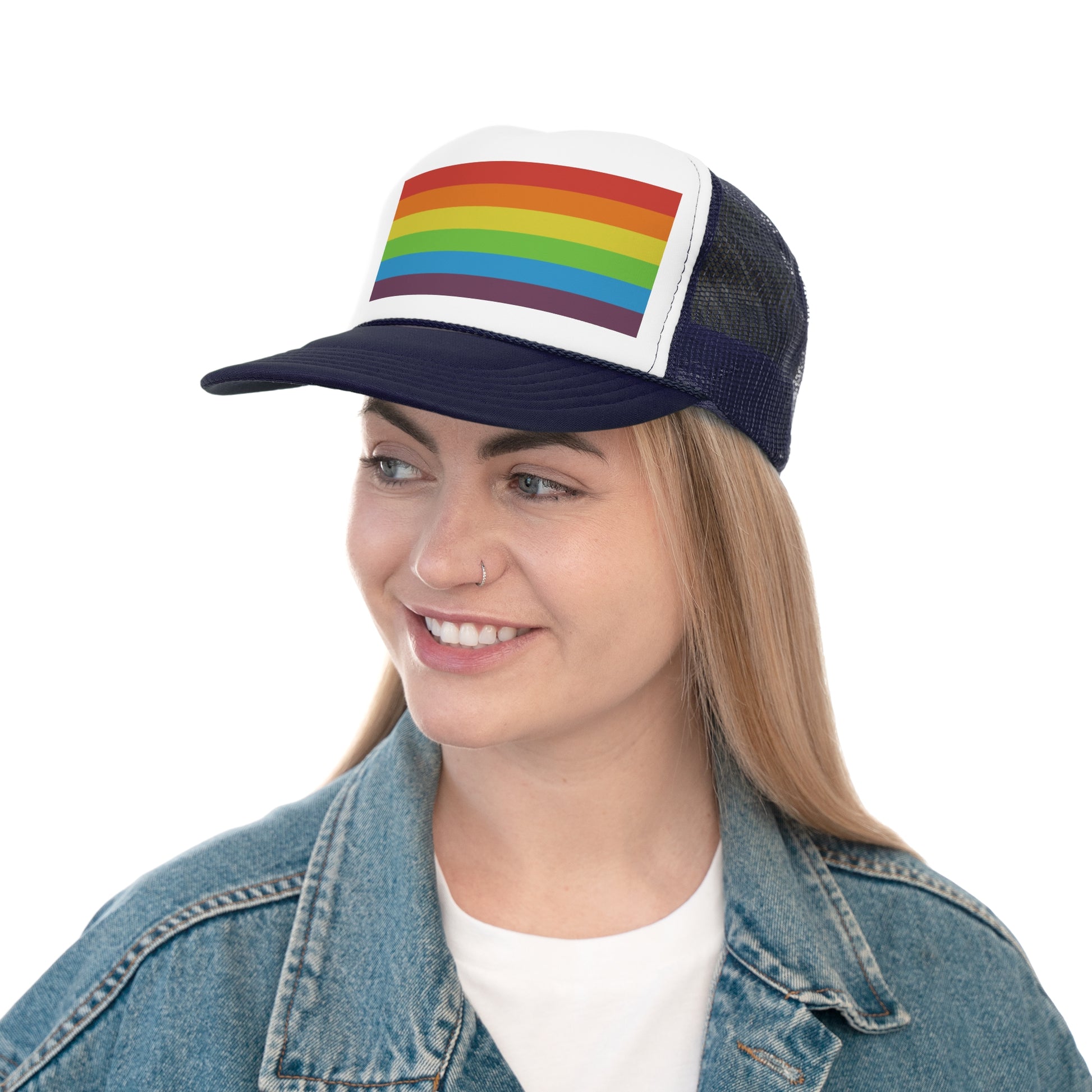 Trucker Hat | Vintage Pride Flag