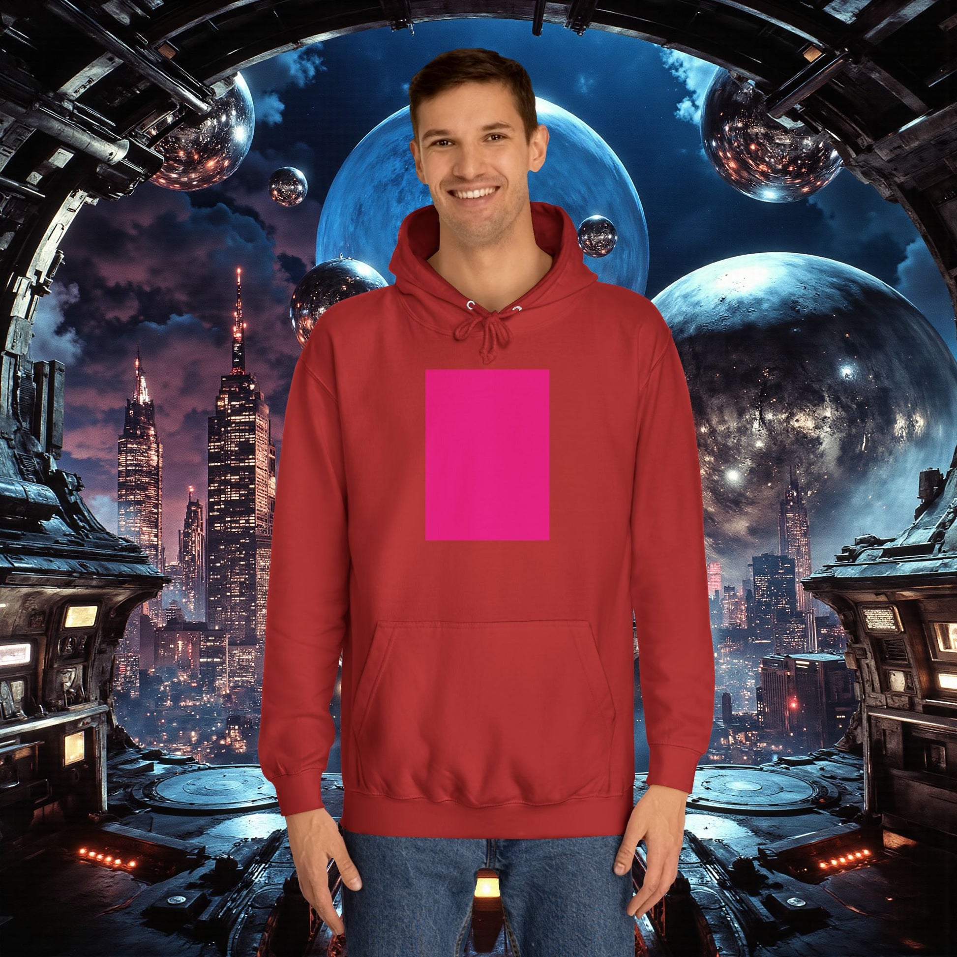 College Hoodie | Bright Pink