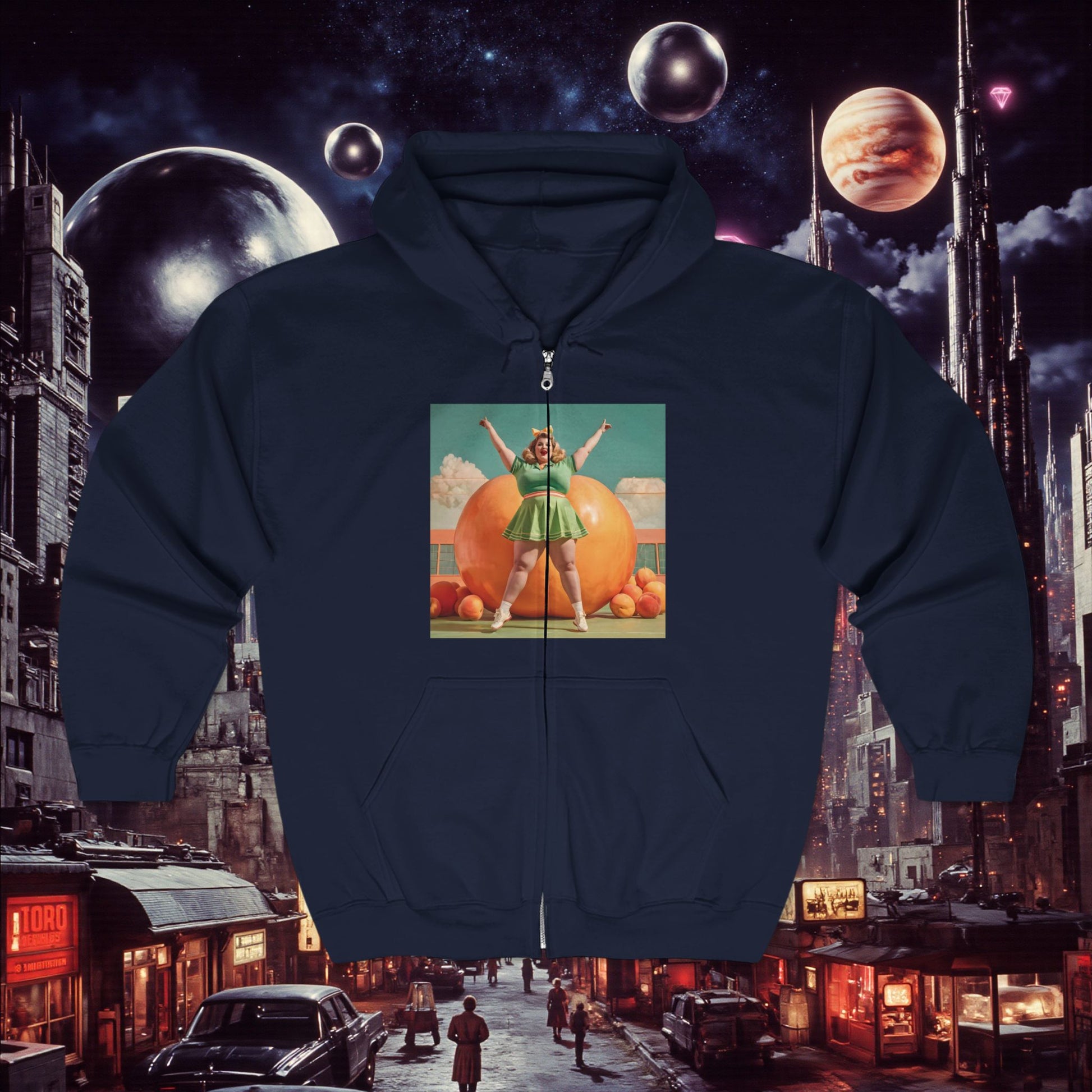 Zip Hoodie | Fat Peaches