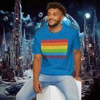 T-Shirt | Distressed Vintage Pride Flag