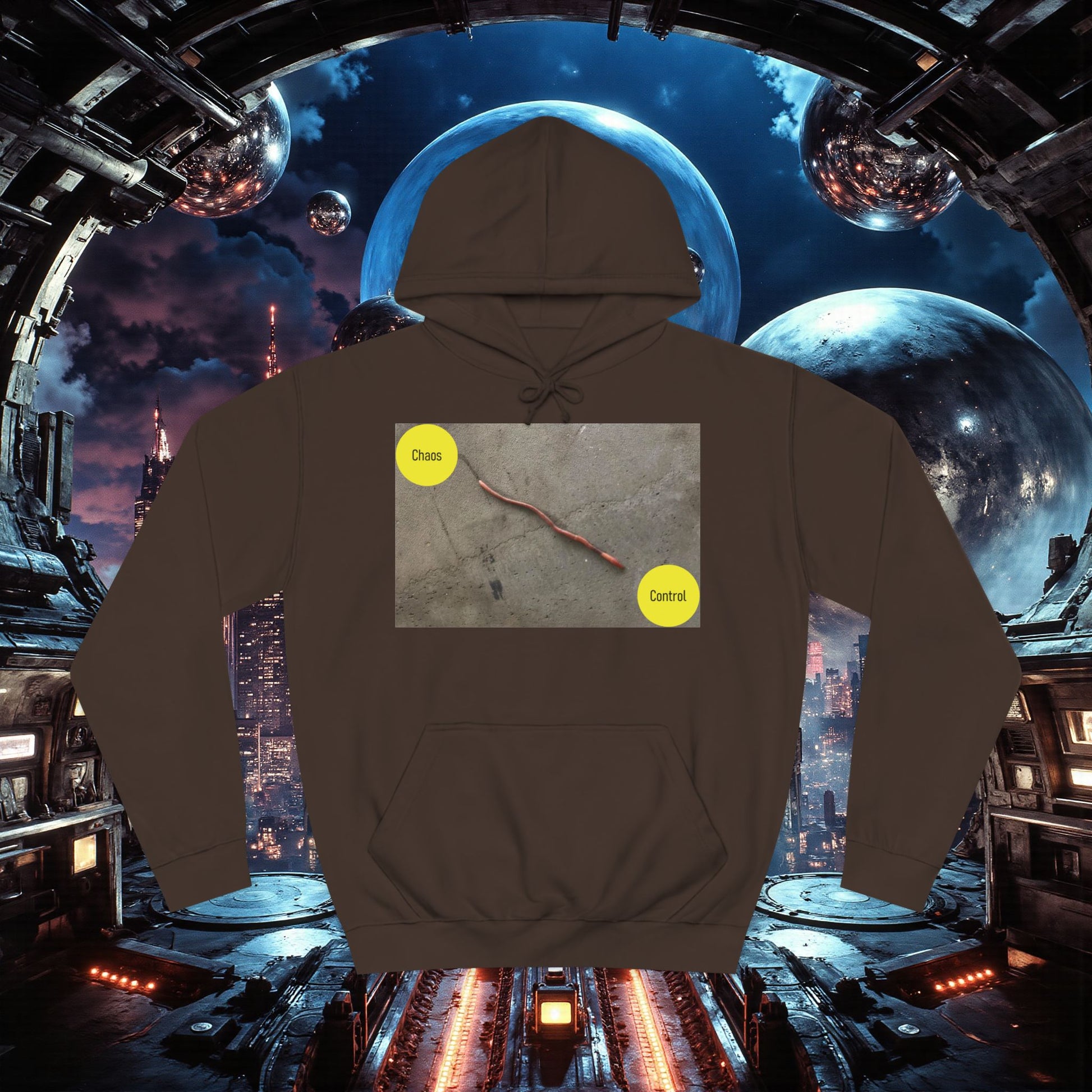 College Hoodie | Control The Chaos Control The Worm