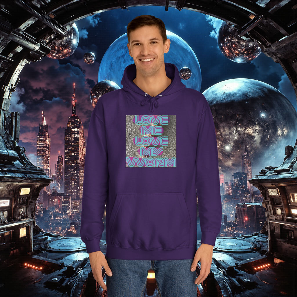 College Hoodie | Love Me Love My Worm (for the devout)