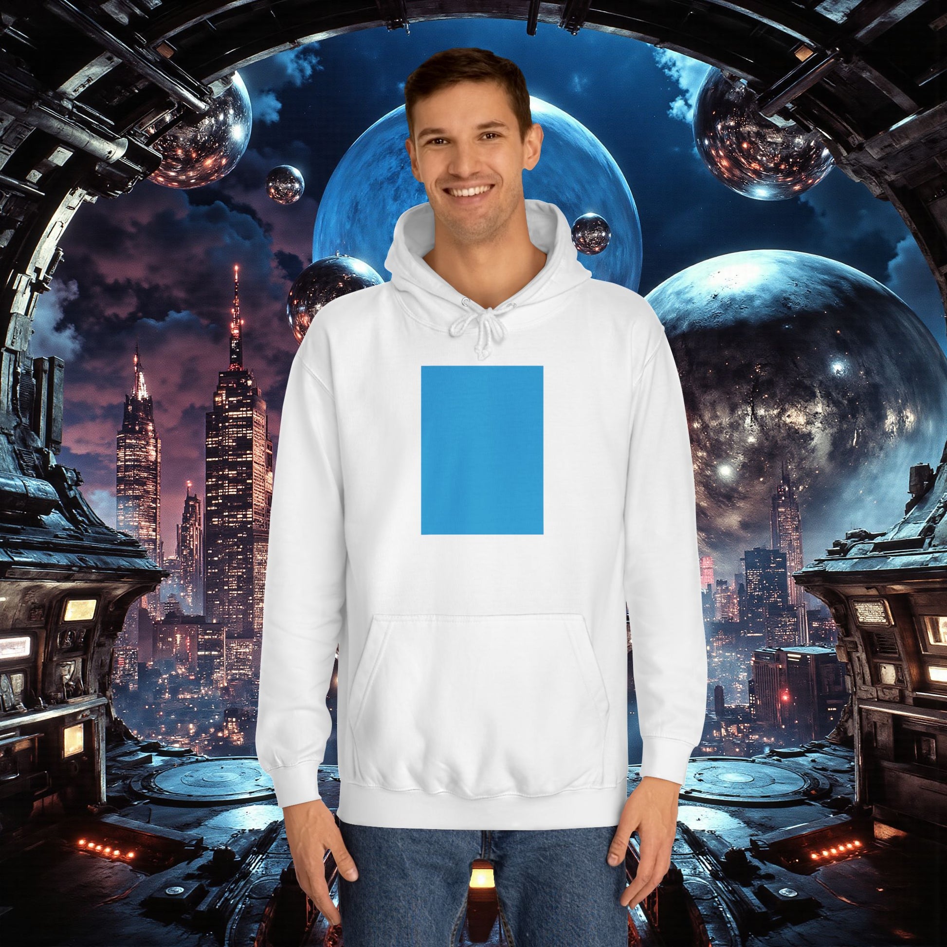 College Hoodie | Bright Blue