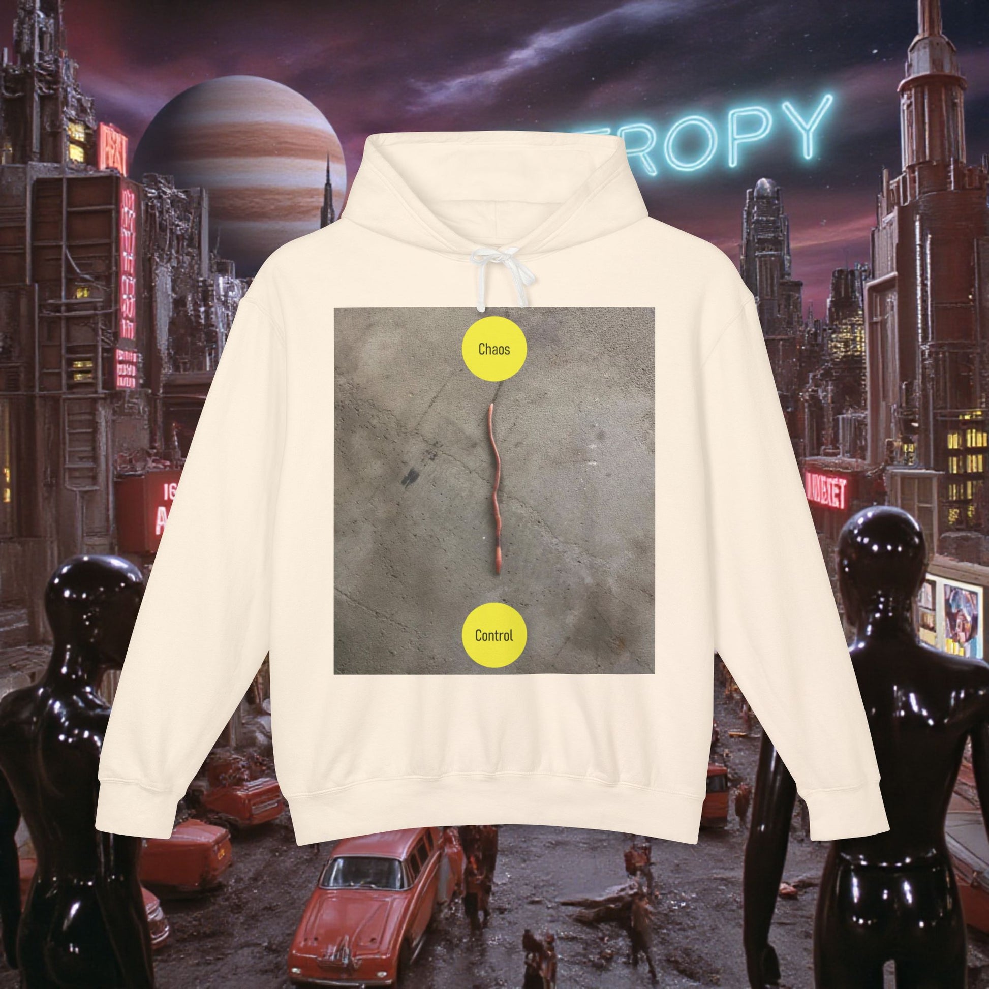 Hoodie Sweatshirt | Control The Chaos Control The Worm