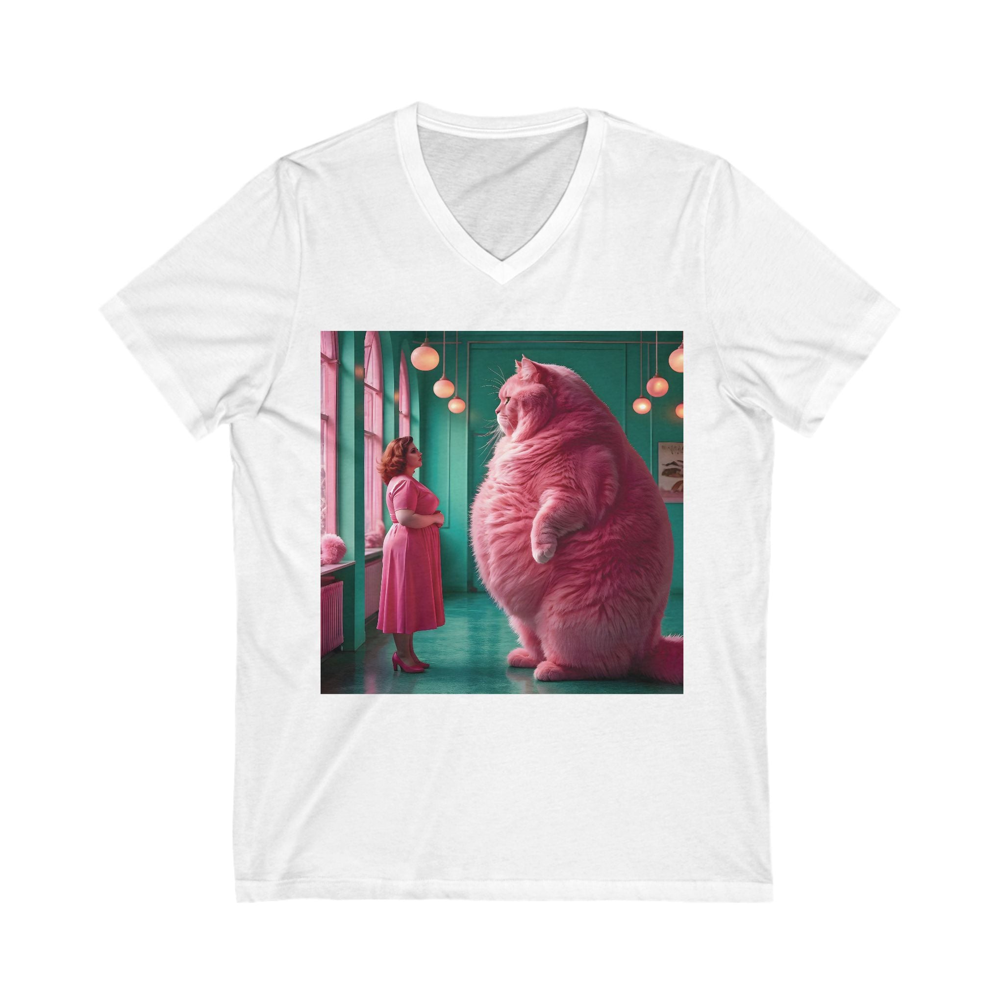 V-Neck T-Shirt | Pink Pussy