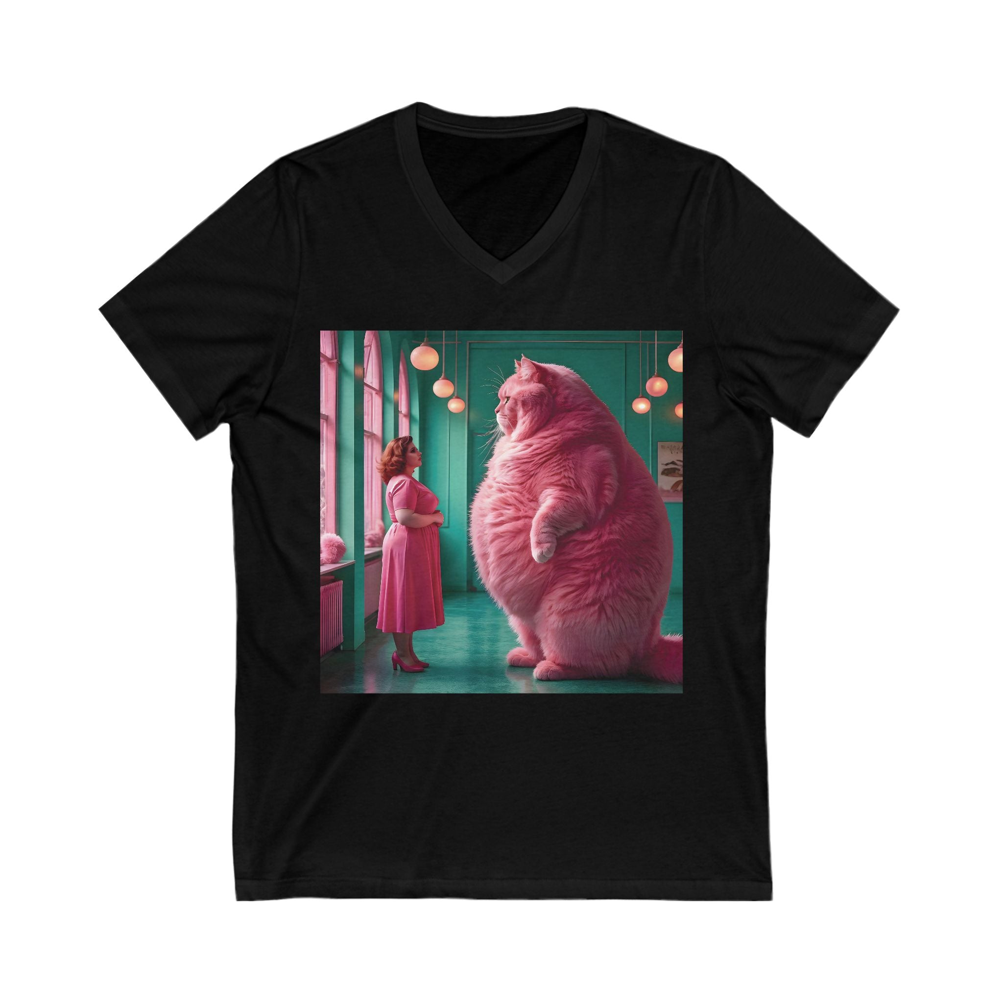 V-Neck T-Shirt | Pink Pussy