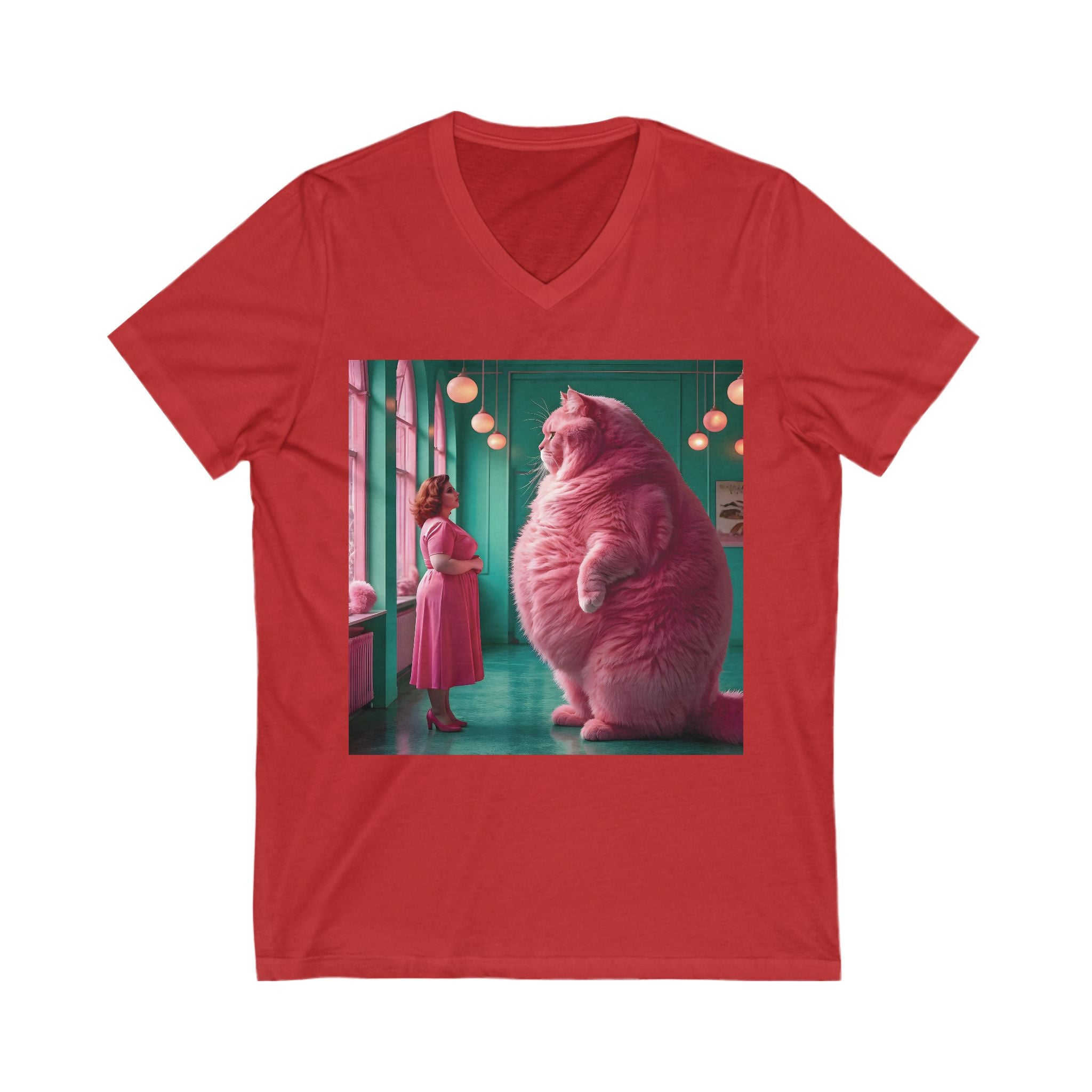 V-Neck T-Shirt | Pink Pussy