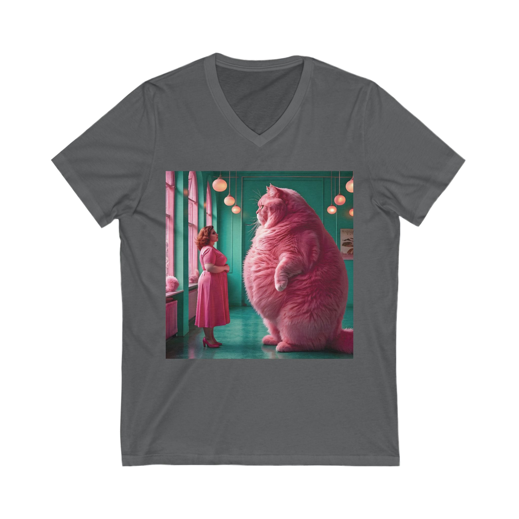 V-Neck T-Shirt | Pink Pussy