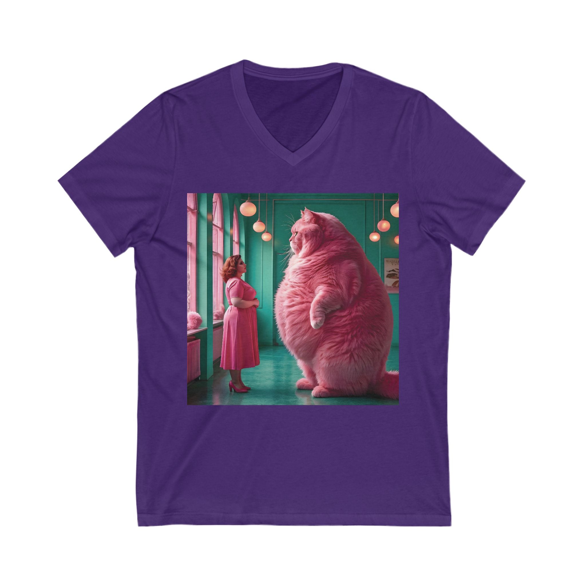 V-Neck T-Shirt | Pink Pussy