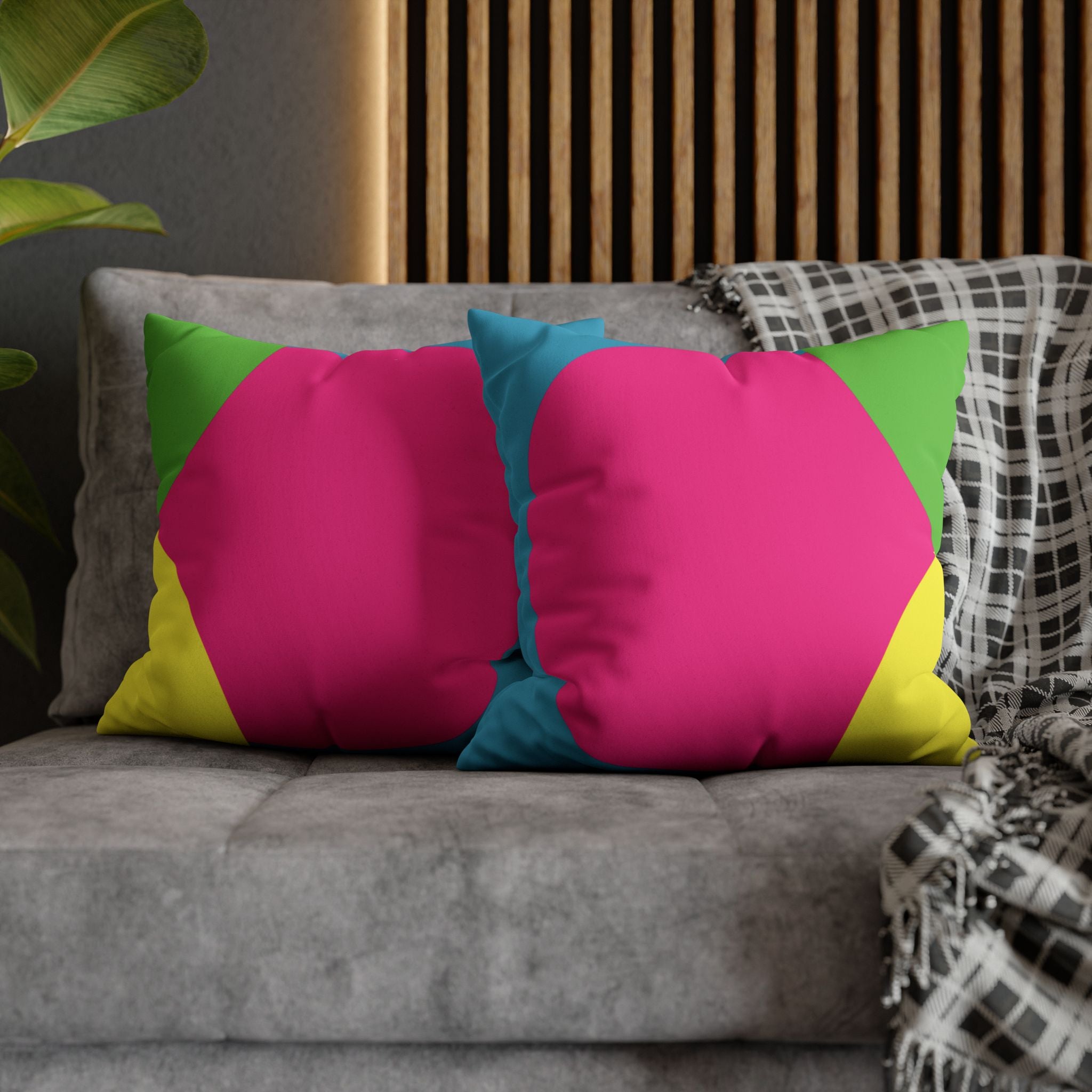 Pillow Case | Faux Suede | Color War