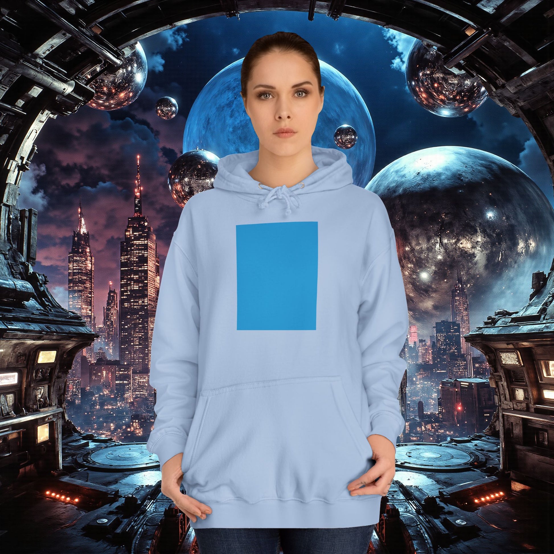 College Hoodie | Bright Blue