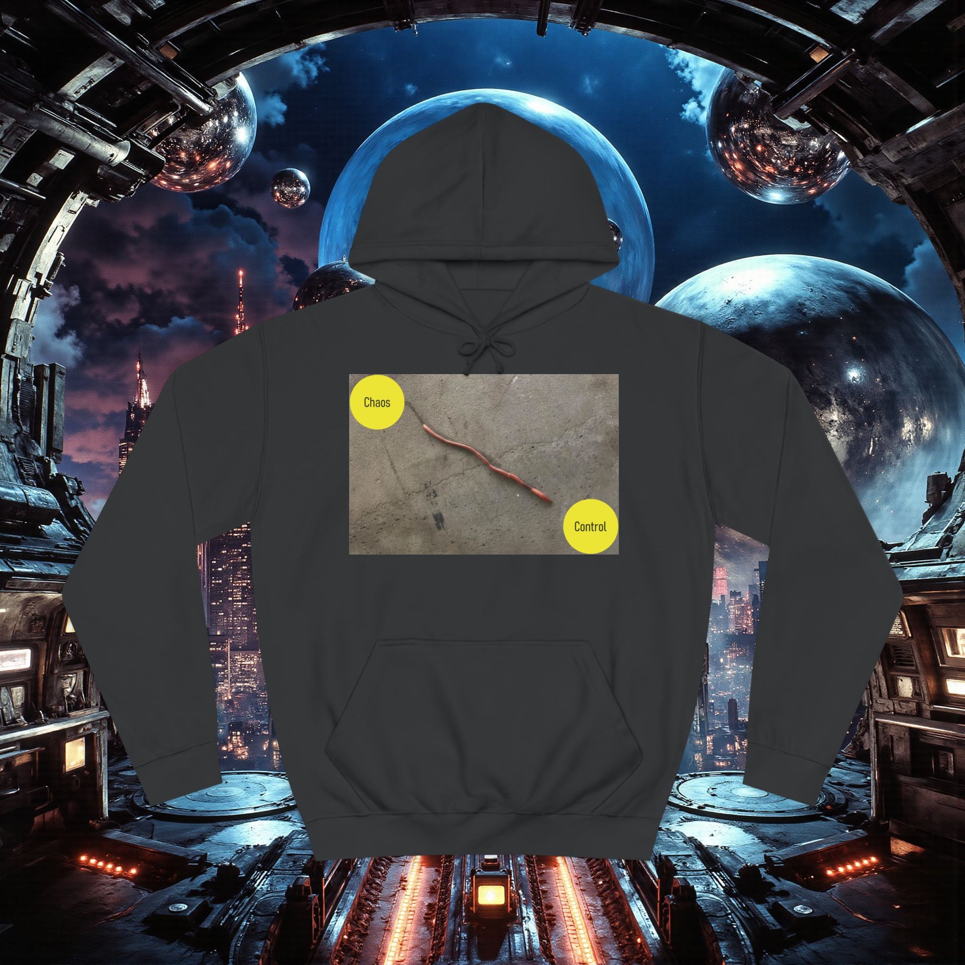 College Hoodie | Control The Chaos Control The Worm