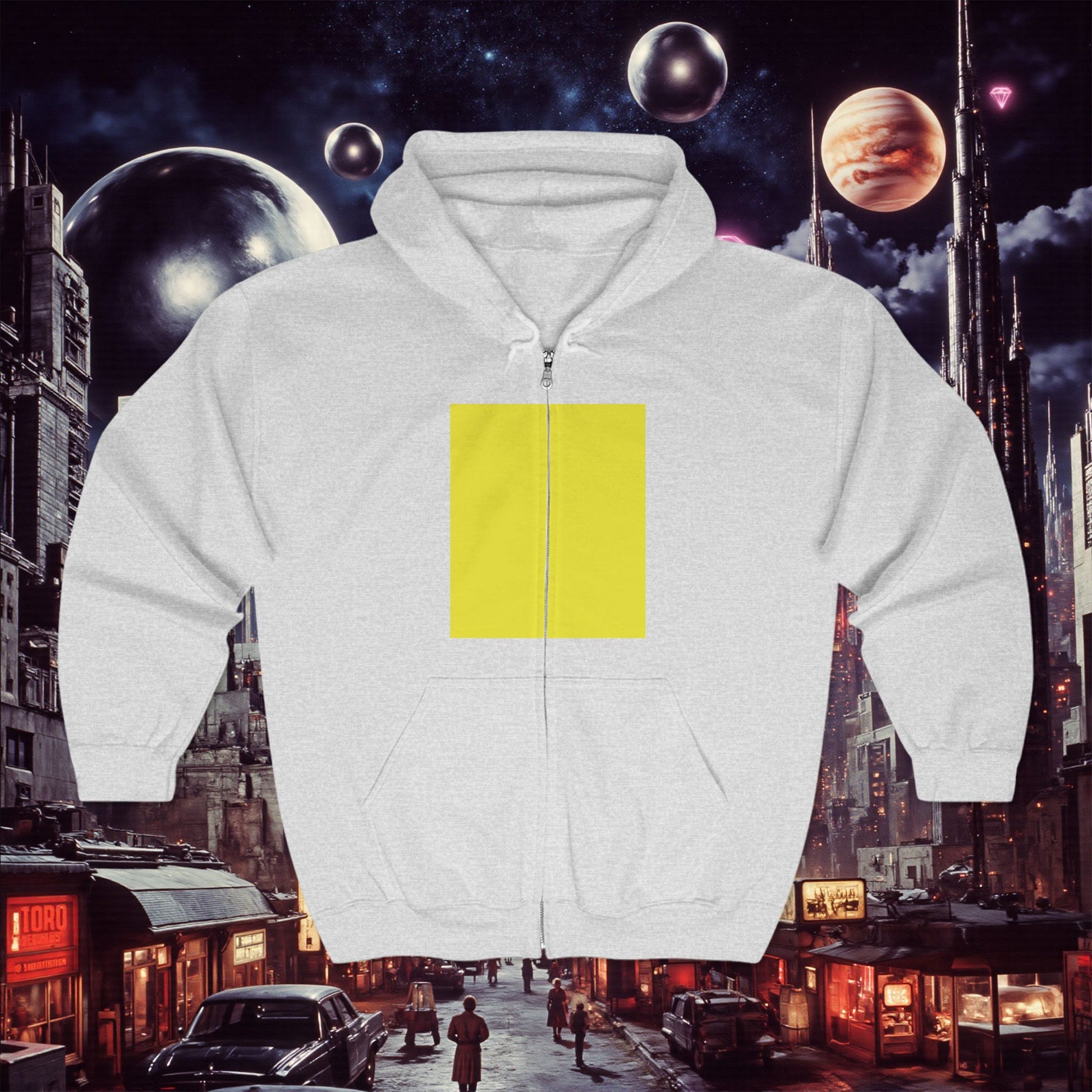 Zip Hoodie | Yellow