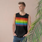 Muscle Tank | Distressed Vintage Pride Flag