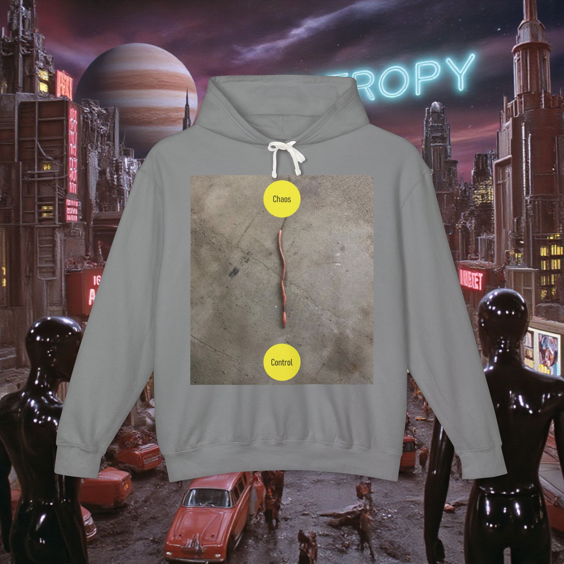 Hoodie Sweatshirt | Control The Chaos Control The Worm