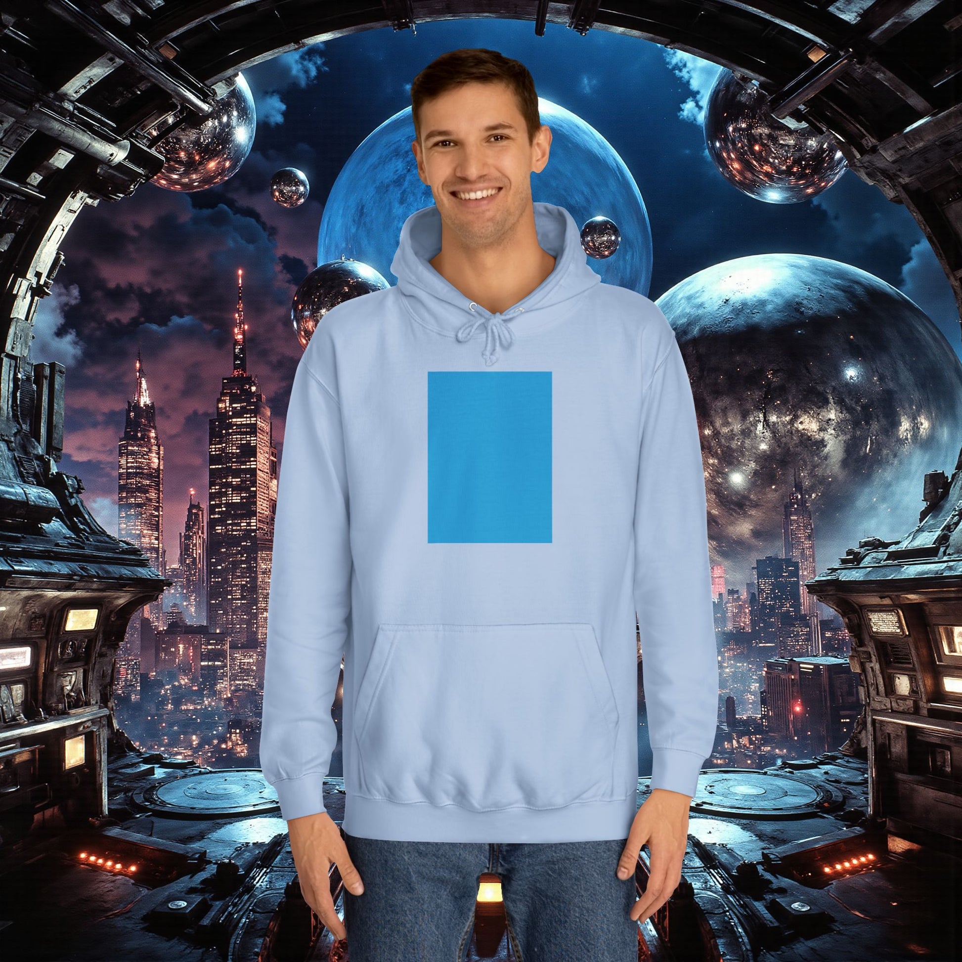 College Hoodie | Bright Blue