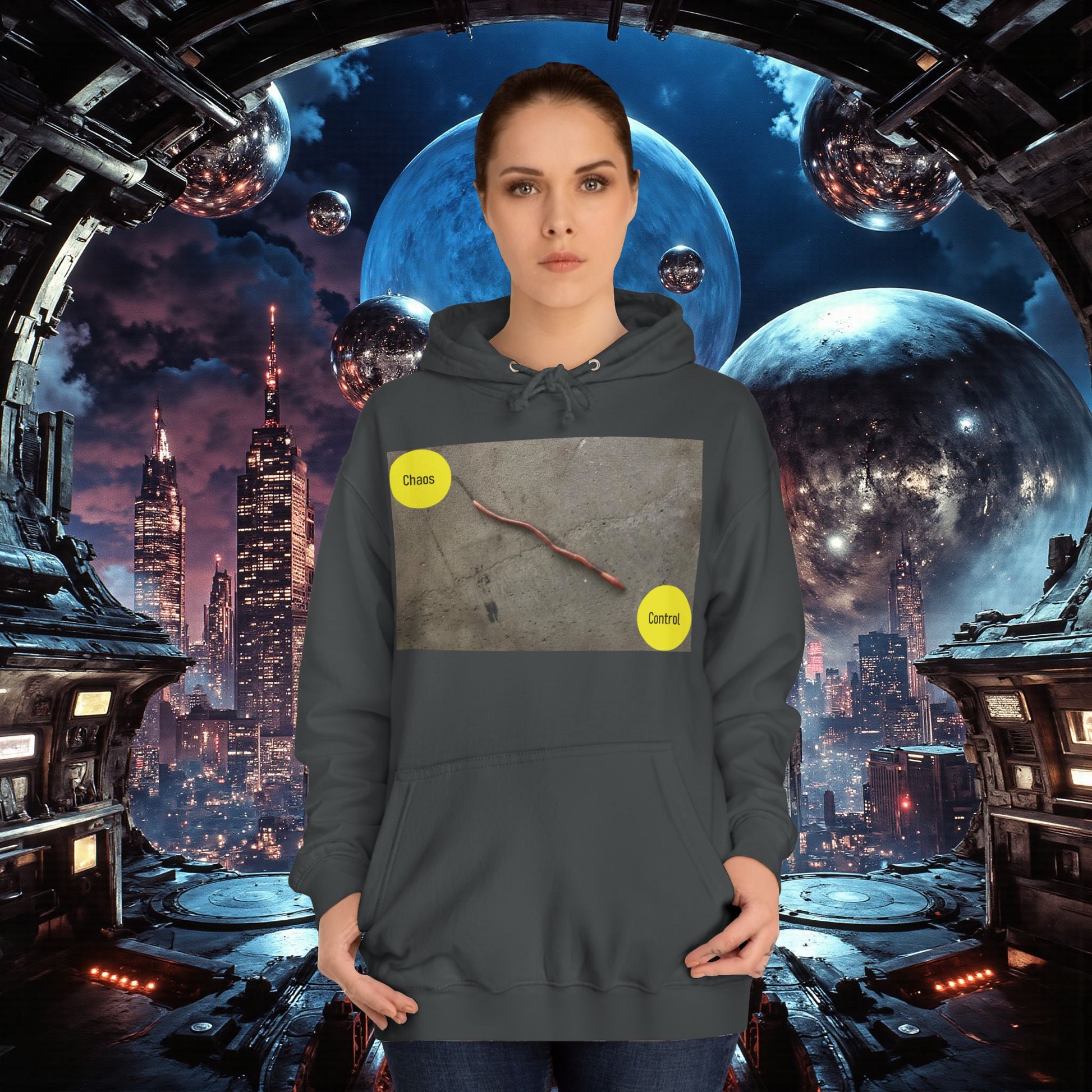 College Hoodie | Control The Chaos Control The Worm