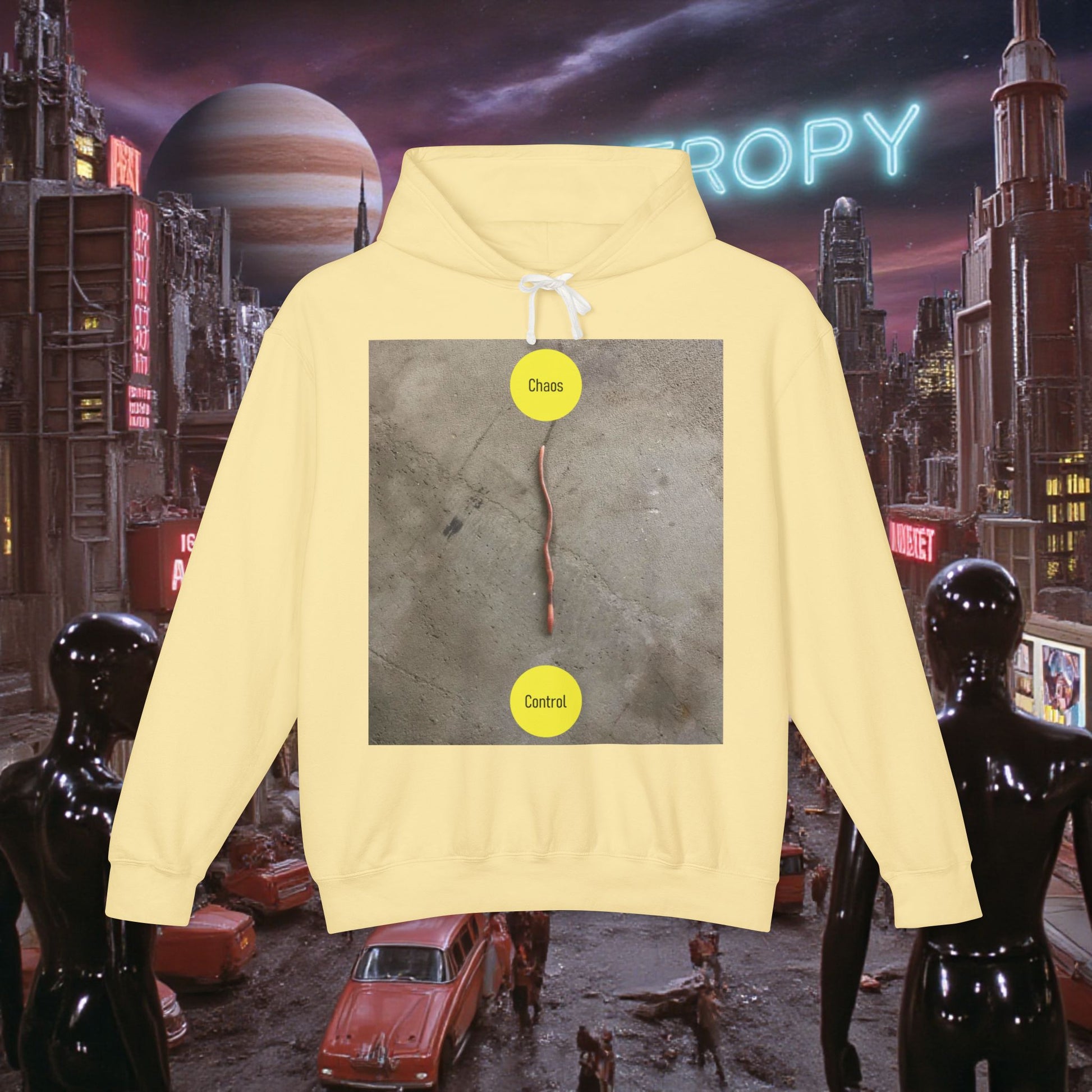 Hoodie Sweatshirt | Control The Chaos Control The Worm