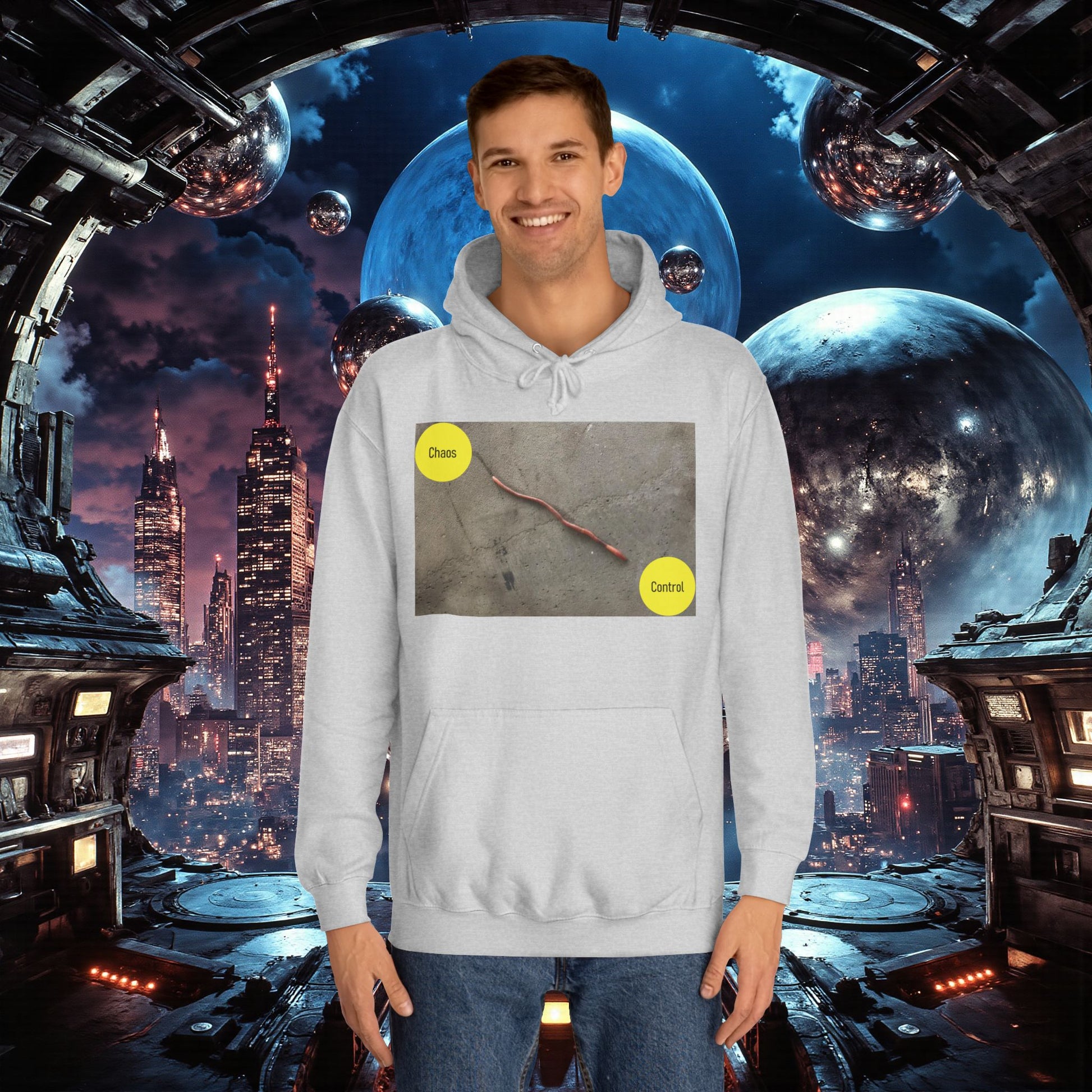 College Hoodie | Control The Chaos Control The Worm