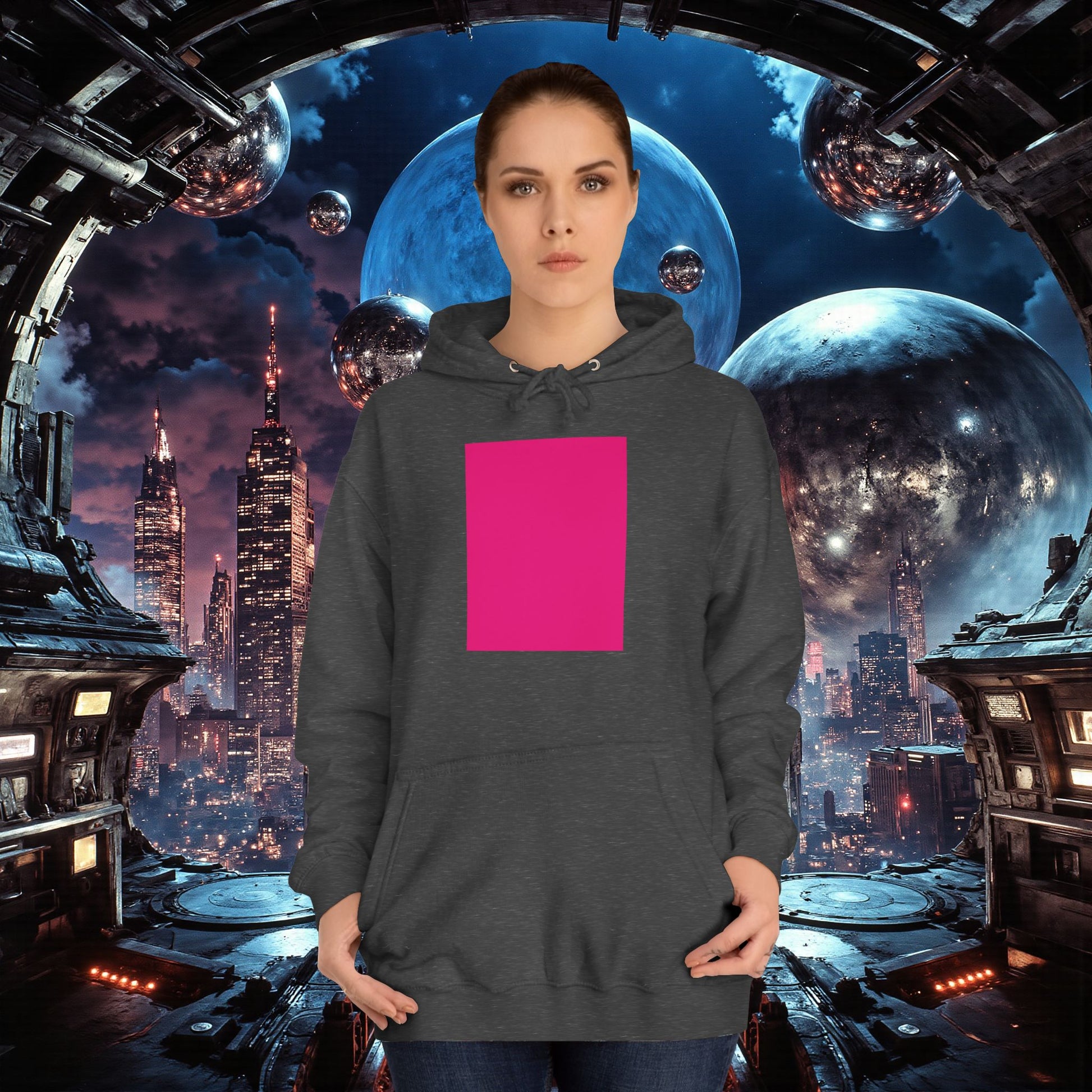 College Hoodie | Bright Pink