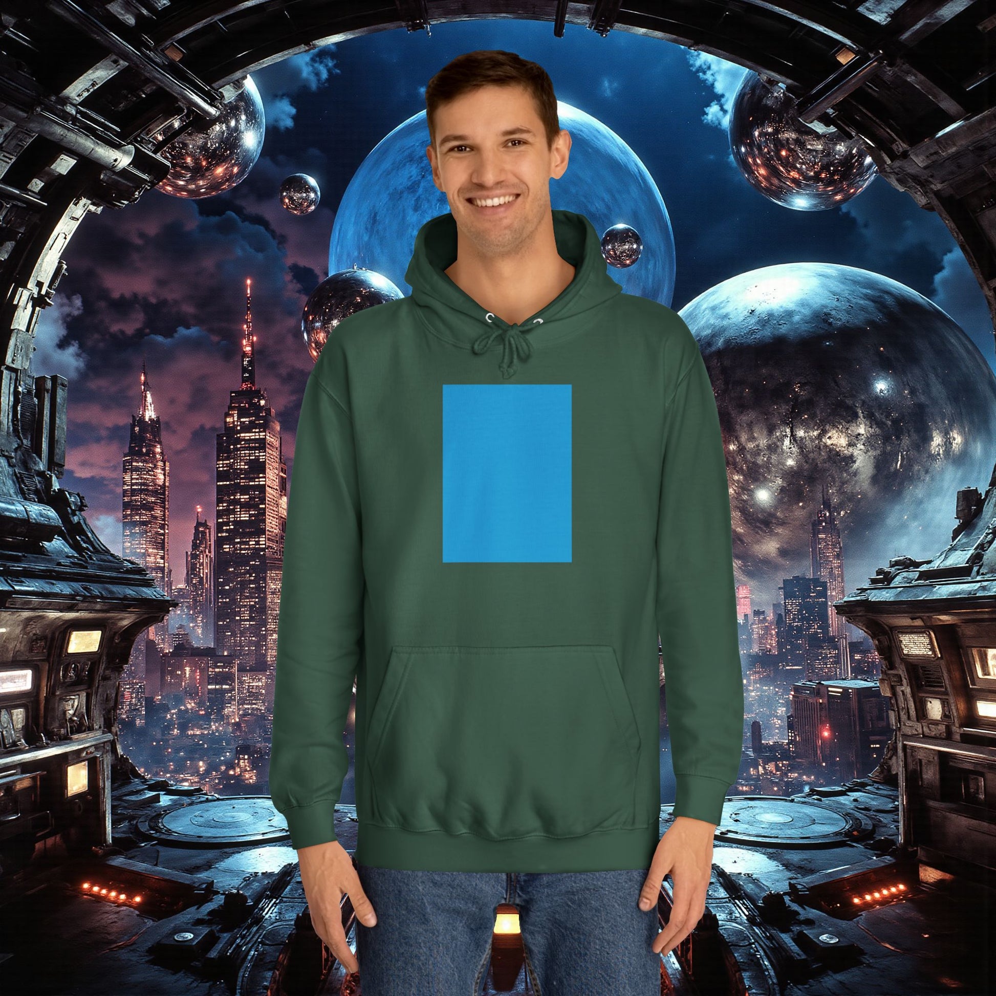 College Hoodie | Bright Blue