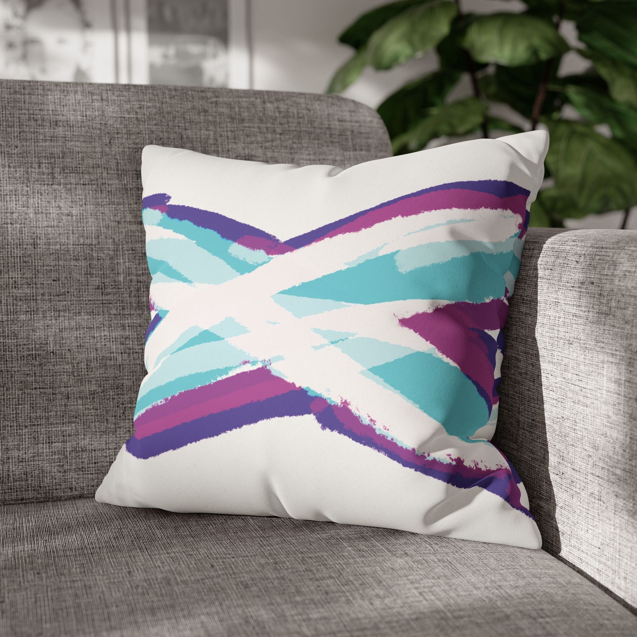 Pillow Case | Faux Suede | X