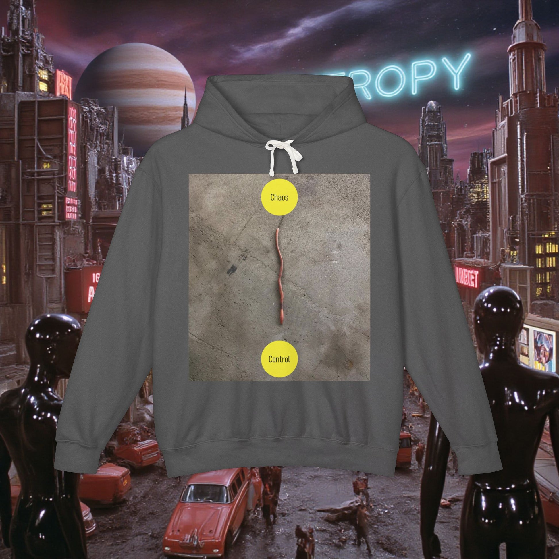 Hoodie Sweatshirt | Control The Chaos Control The Worm