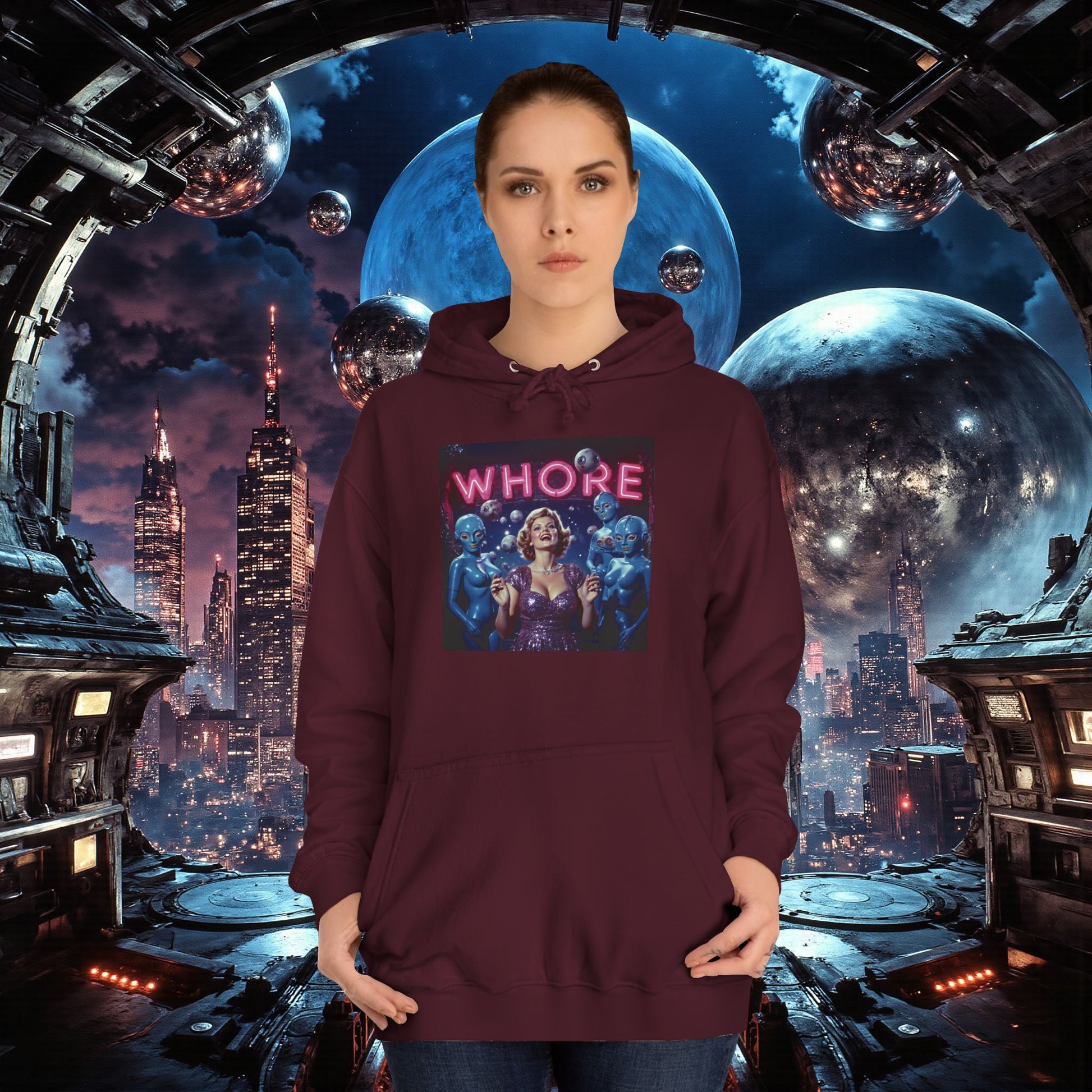 College Hoodie | WHORE