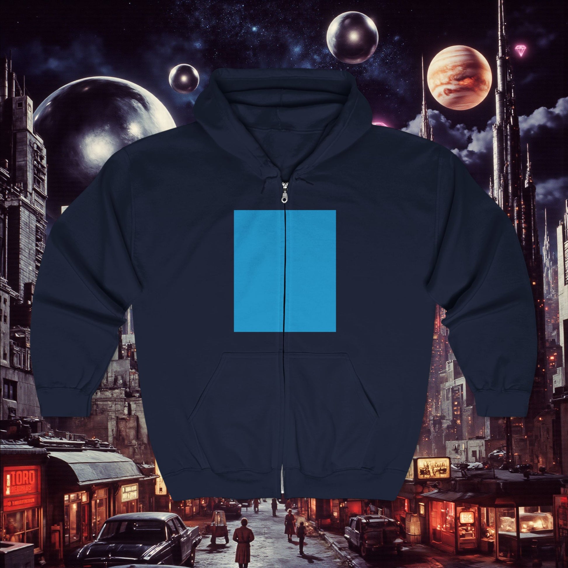 Zip Hoodie | Bright Blue