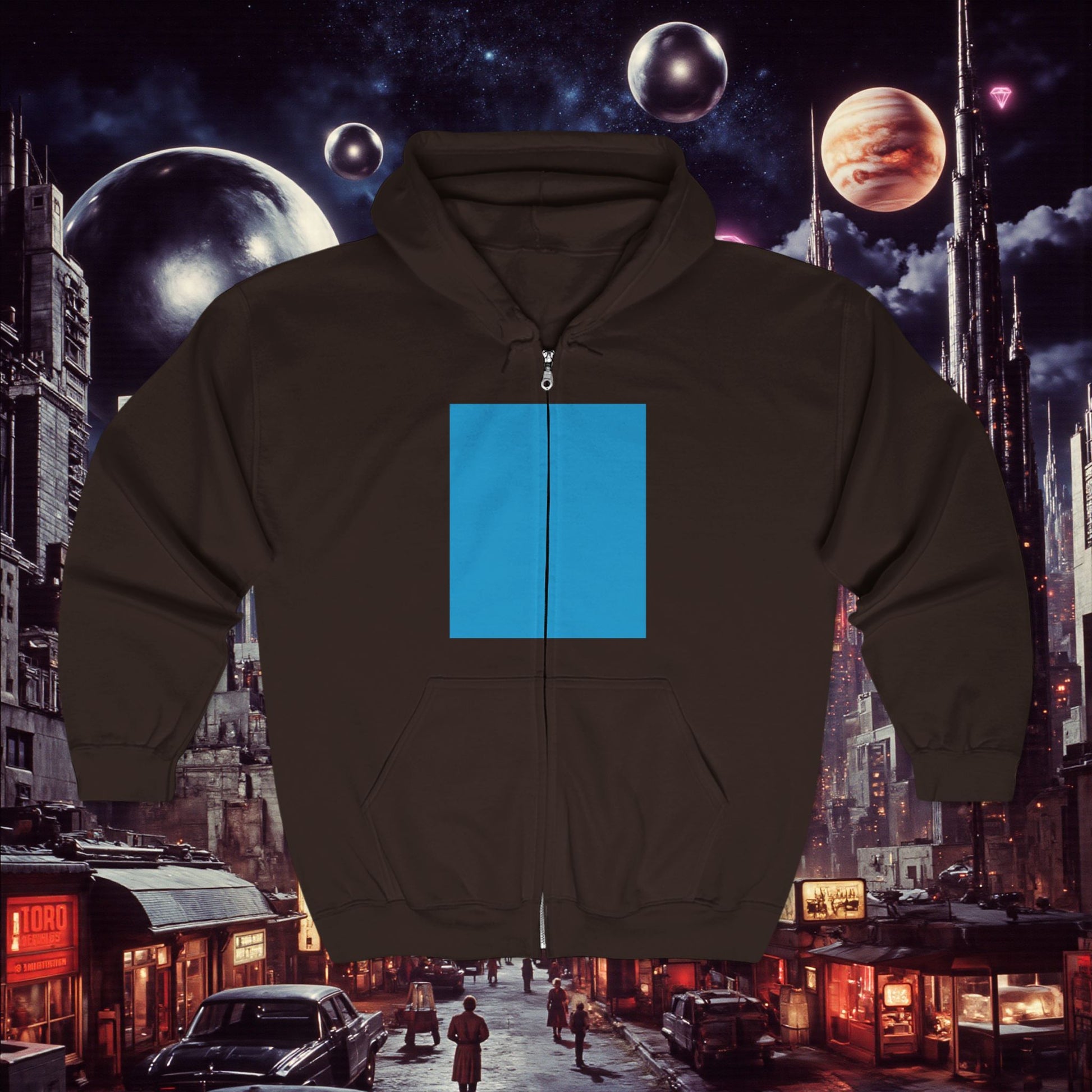 Zip Hoodie | Bright Blue
