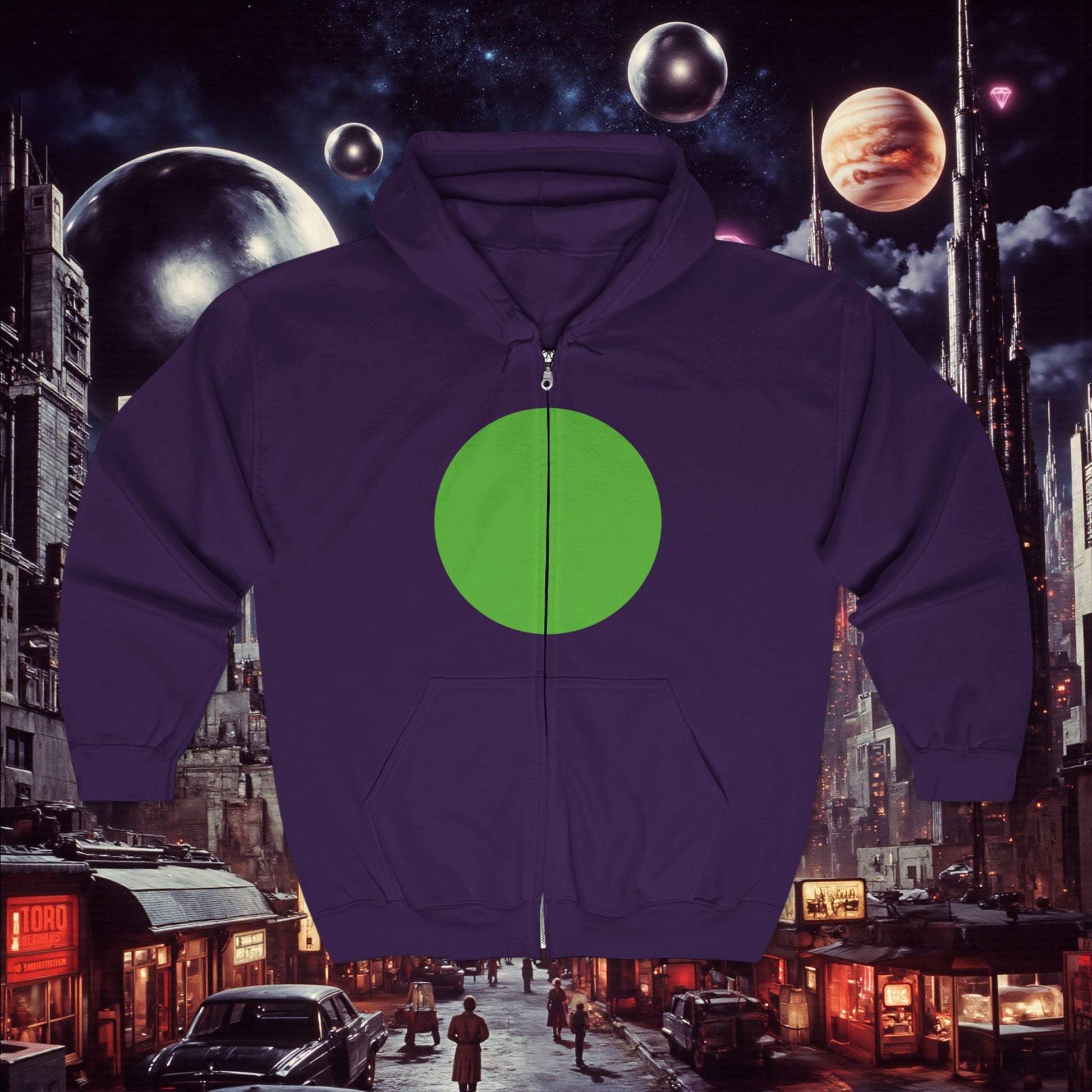 Zip Hoodie | Green