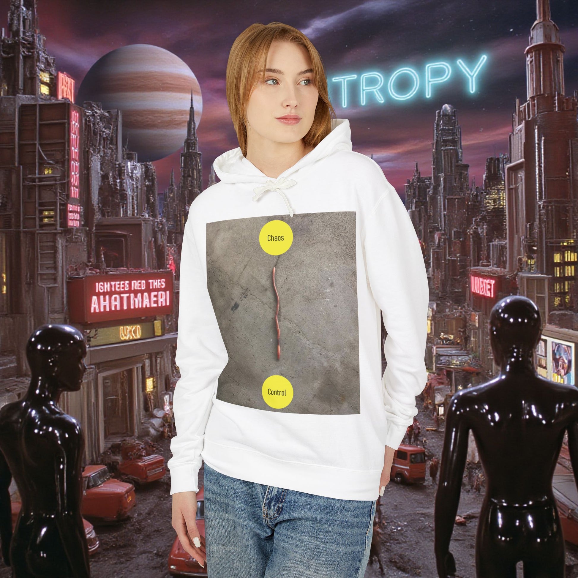 Hoodie Sweatshirt | Control The Chaos Control The Worm
