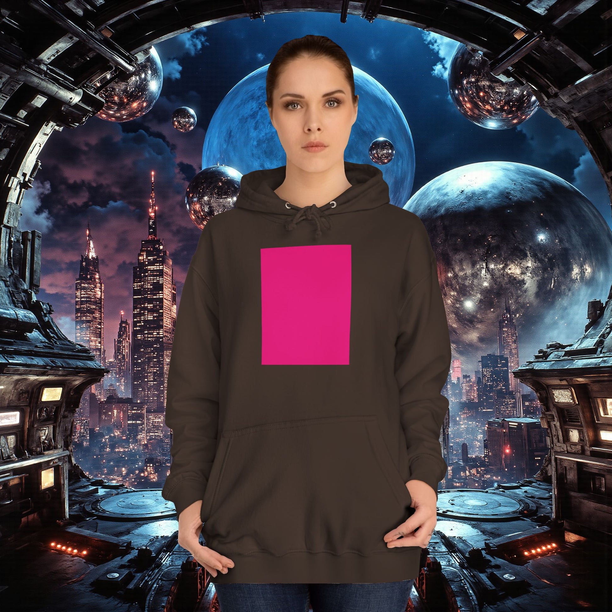 College Hoodie | Bright Pink