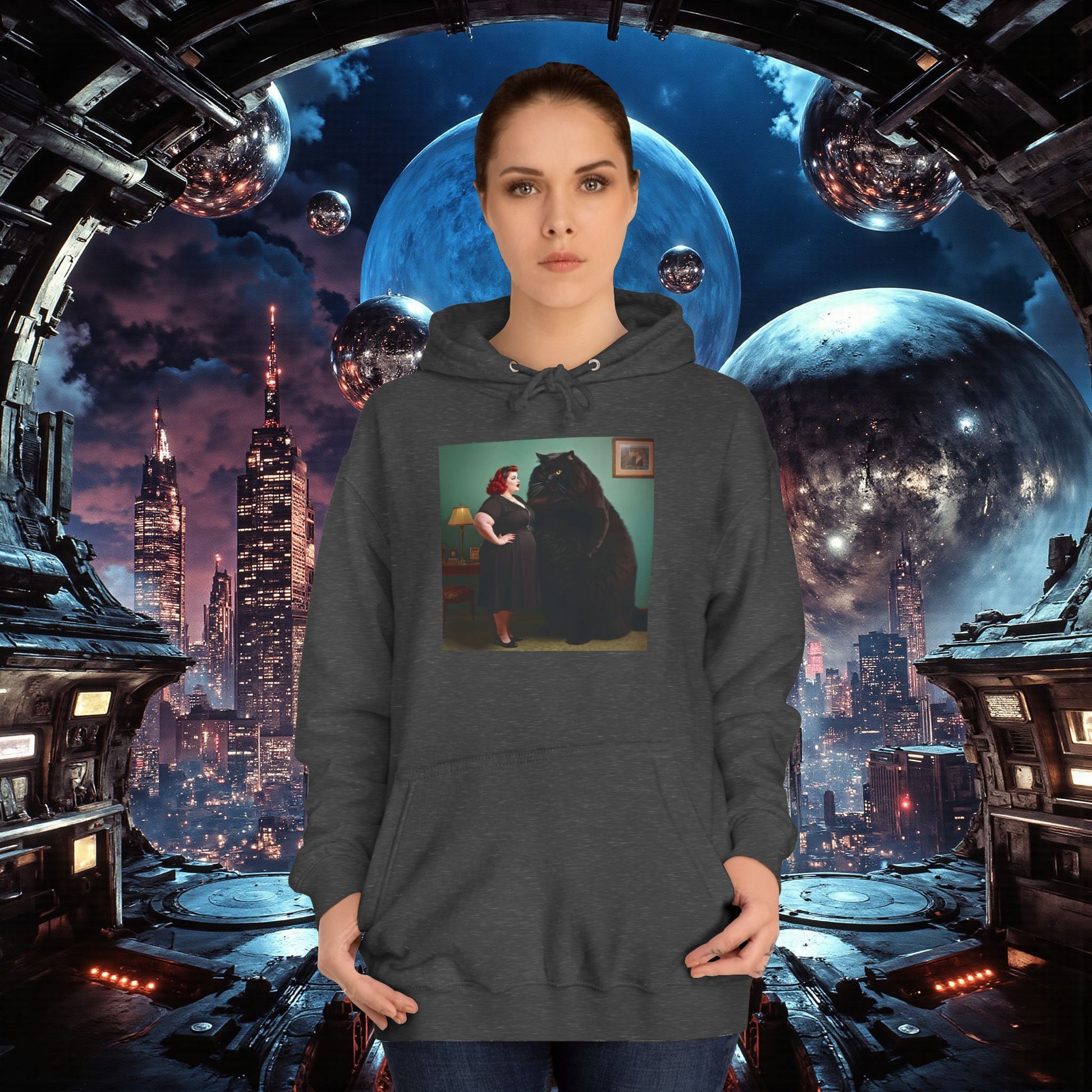 College Hoodie | Black Pussy
