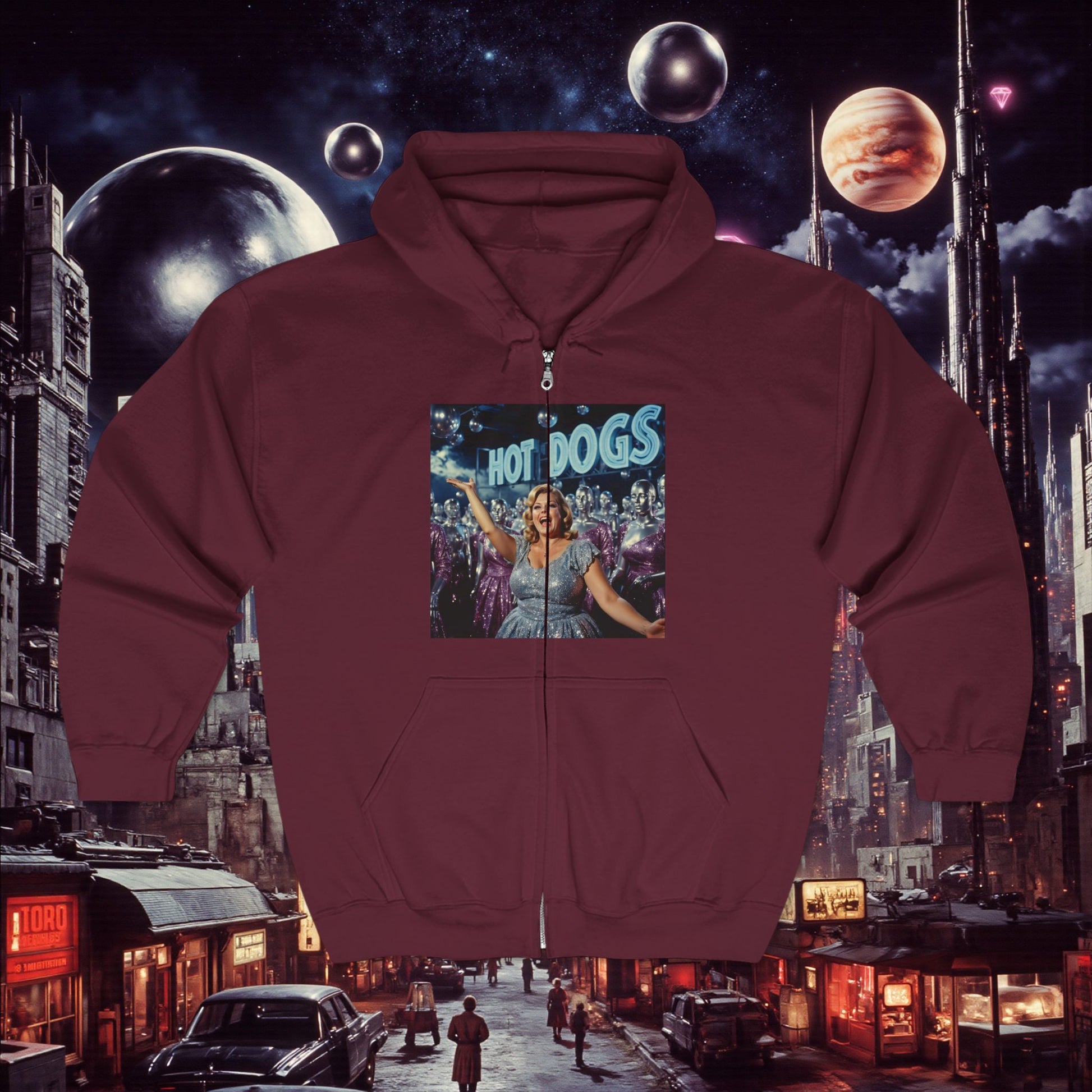 Zip Hoodie | Hot Dogs