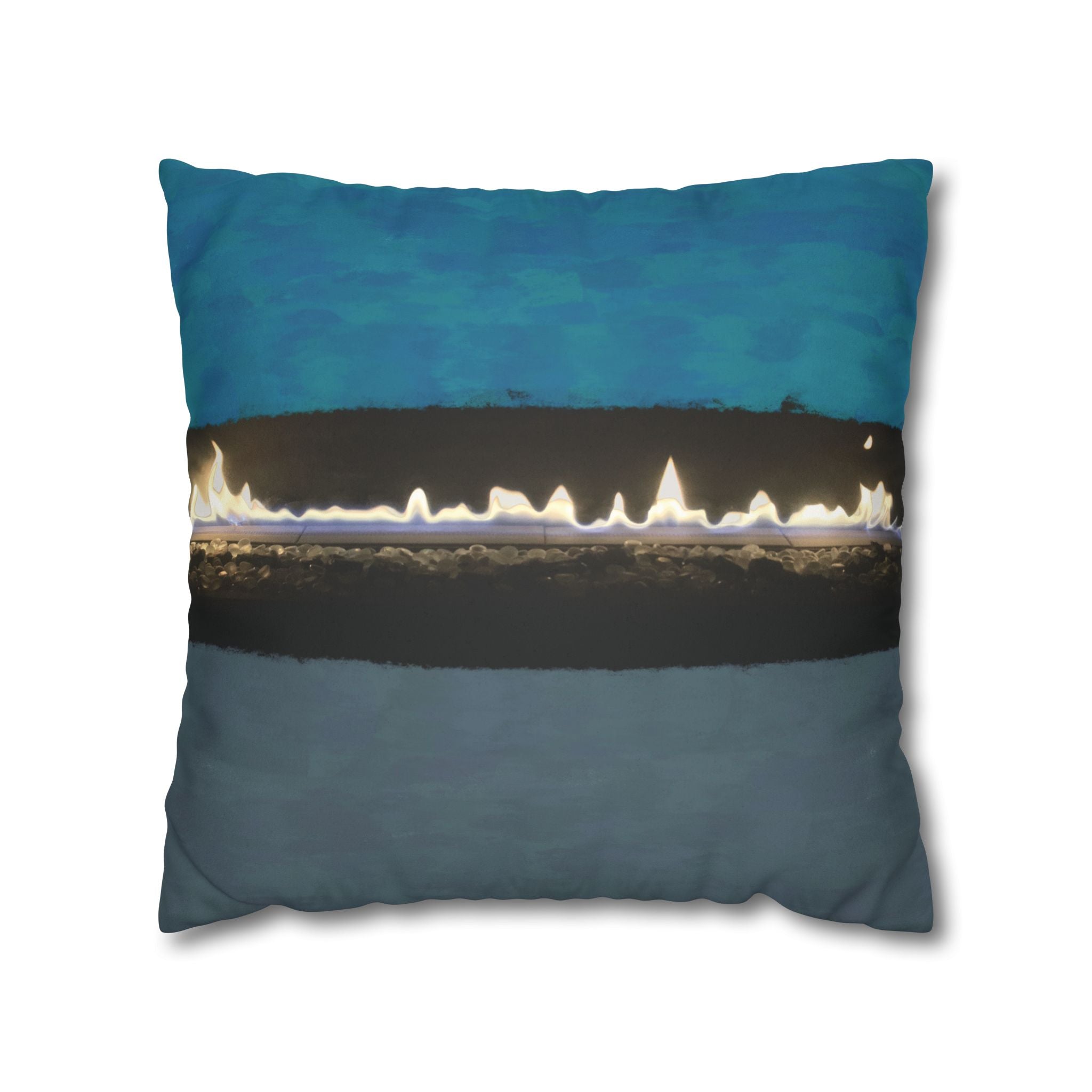 Pillow Case | Faux Suede | Matte Fire
