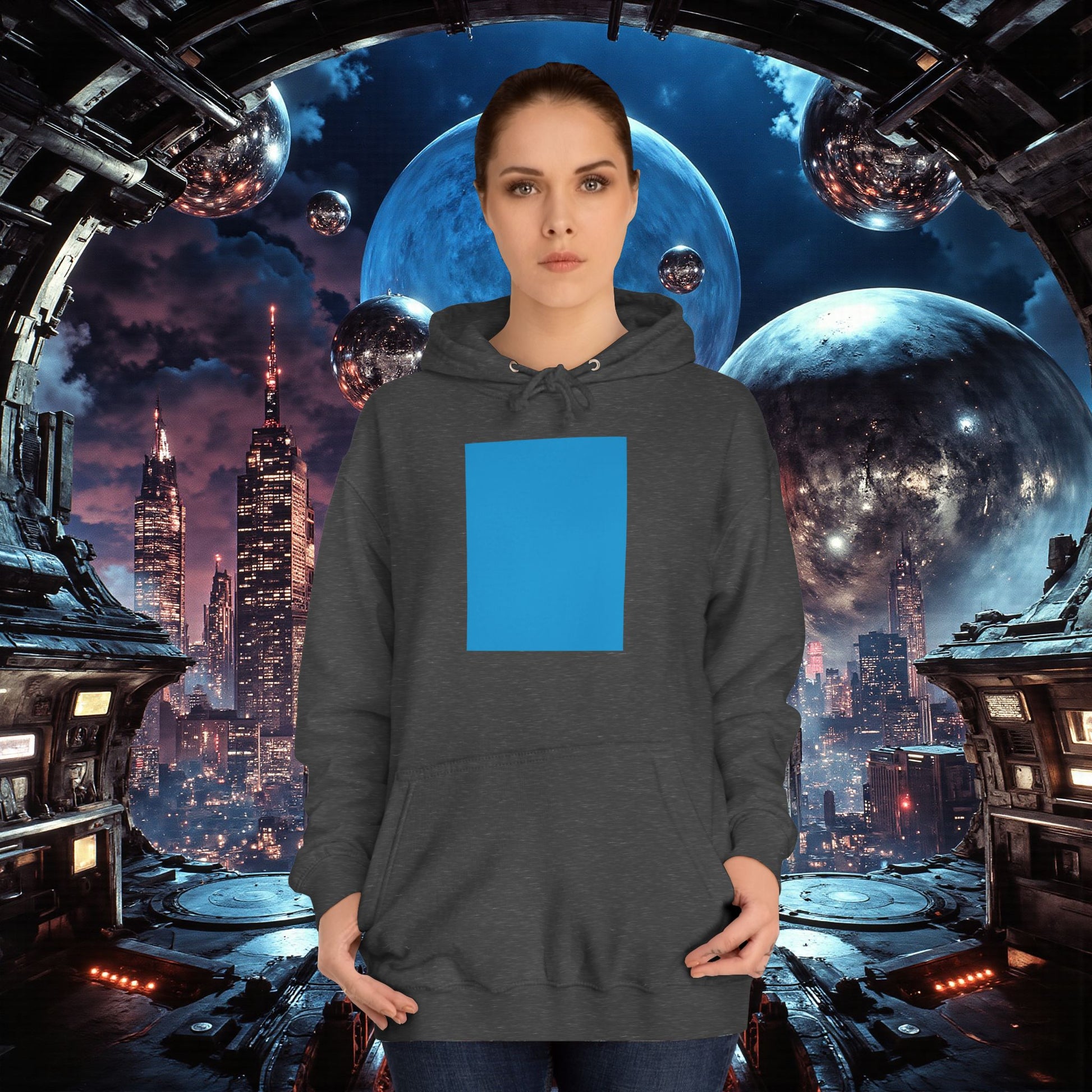 College Hoodie | Bright Blue