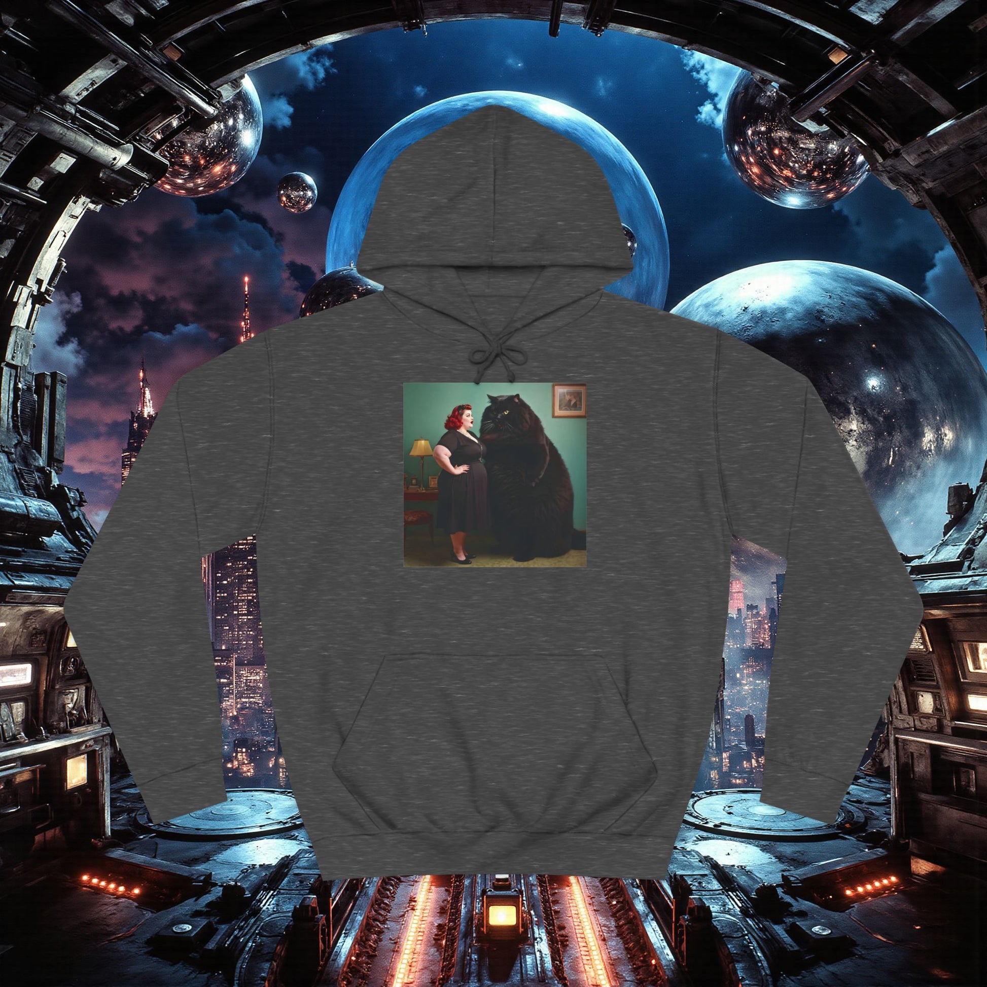 College Hoodie | Black Pussy