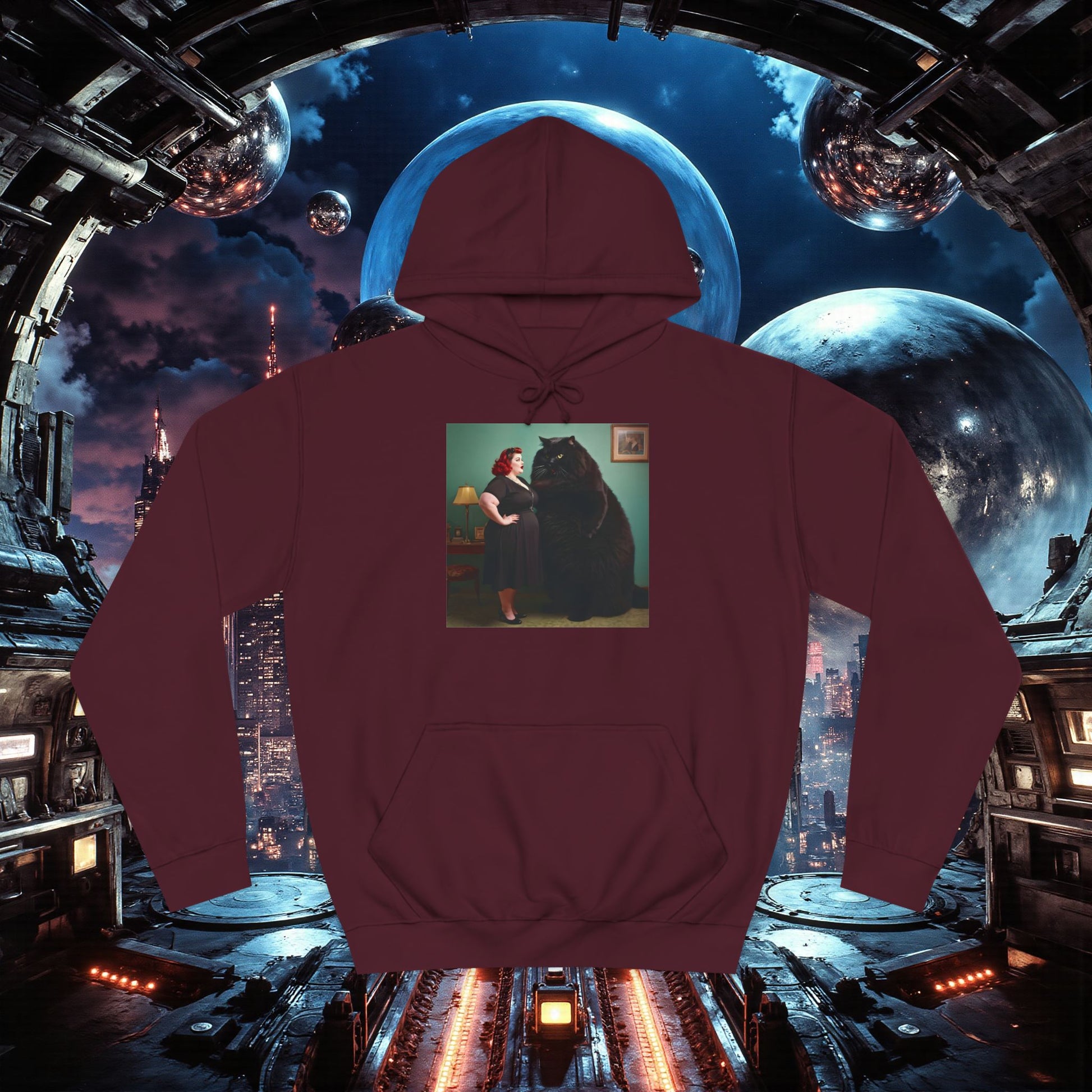 College Hoodie | Black Pussy