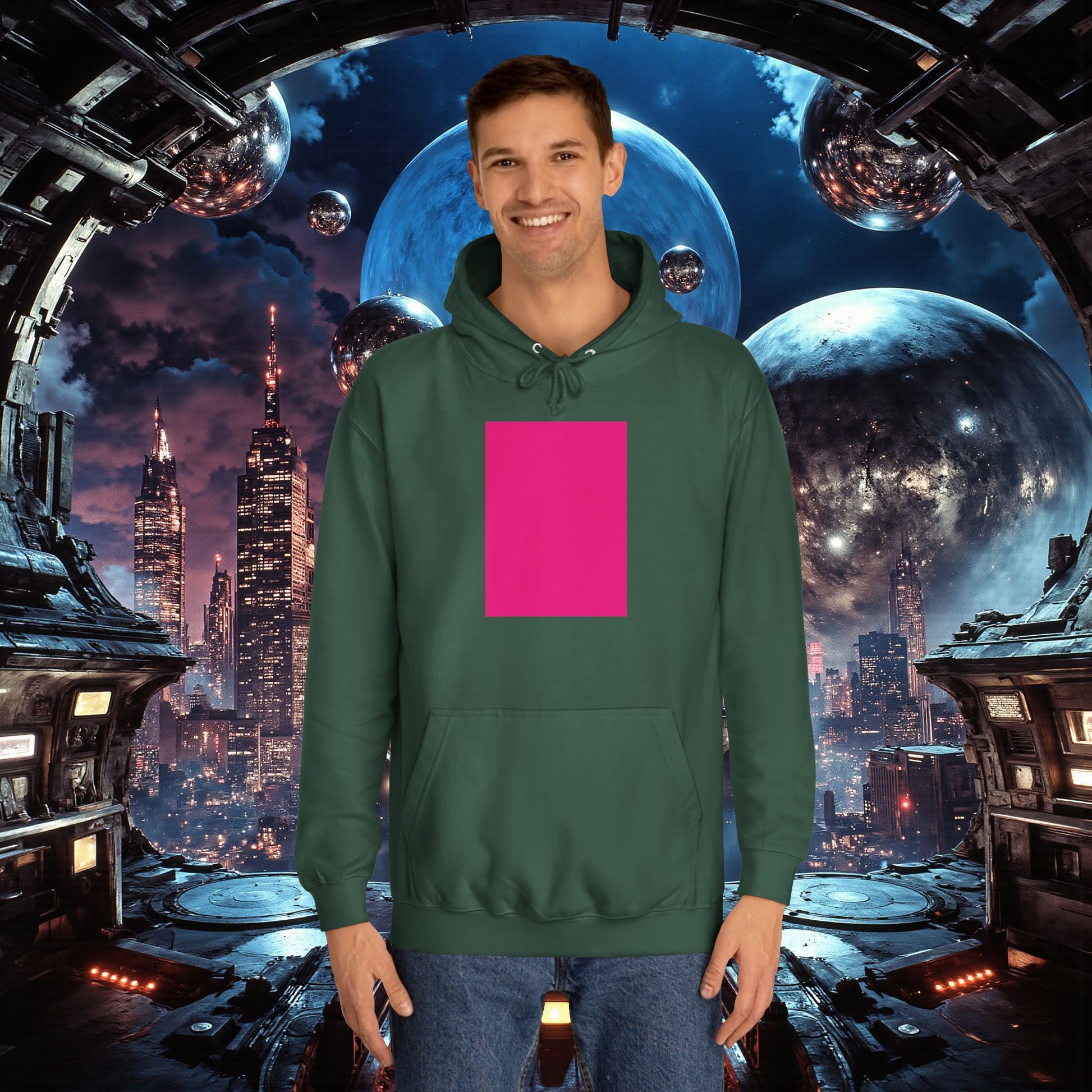 College Hoodie | Bright Pink